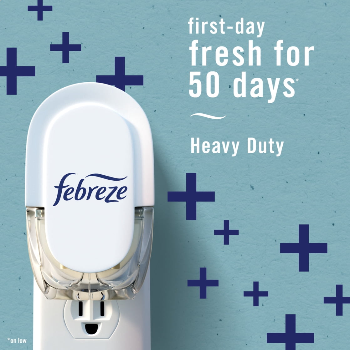 Febreze Fade Defy Plug In Air Freshener Refills, Odor-Fighting Scented Oil, Heavy Duty Crisp Clean (2 Count, 1.74 fl oz) efnko