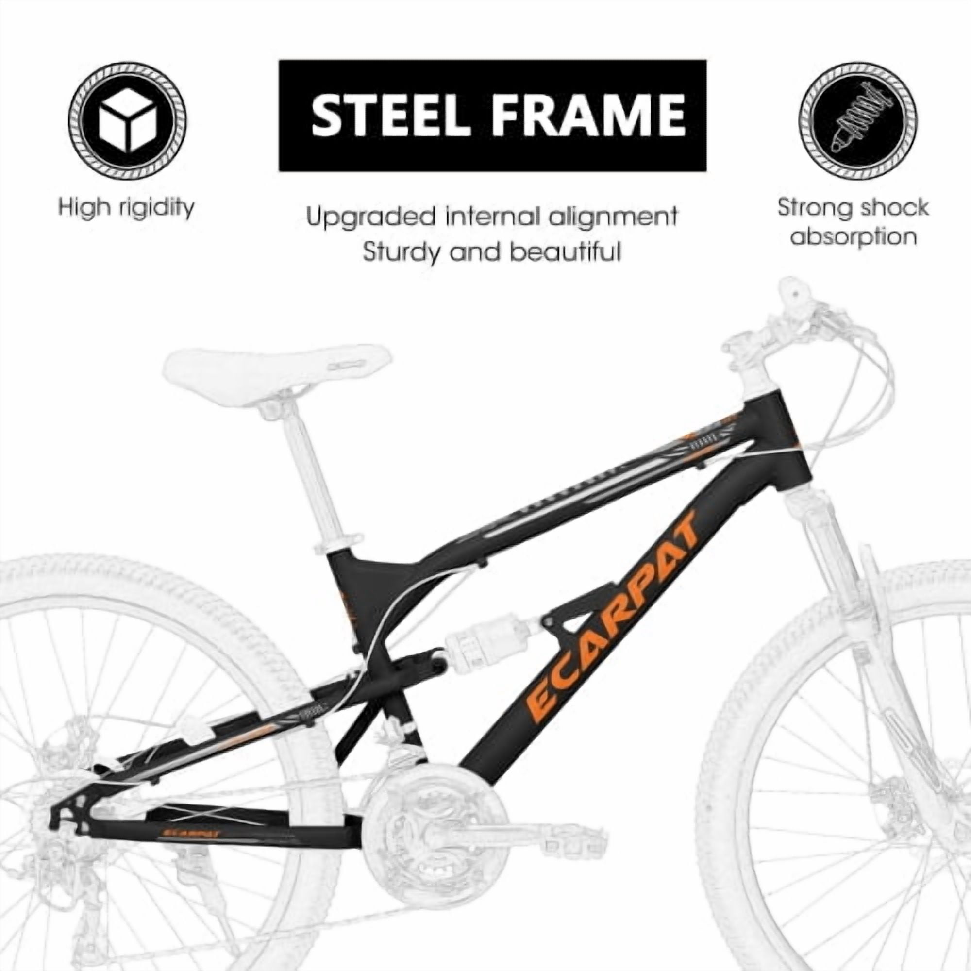 RAISTYW 26 in Mountain Bike for Women, Hardtail Steel Frame Bicycle with 21-Speed Drivetrain and Dual Disc Brakes (Blue, 26 in) pxl7y