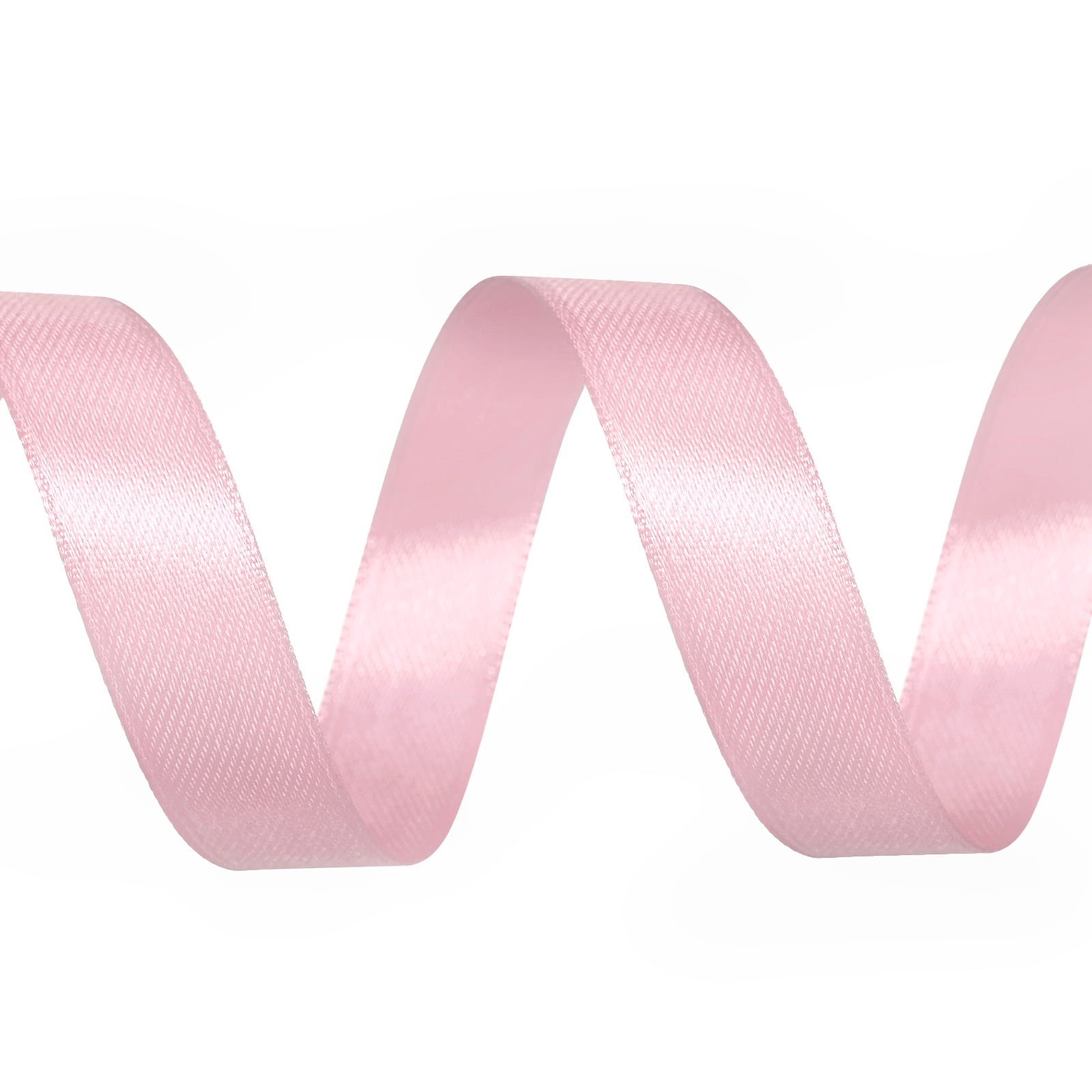 LoomJoyz Double Face Satin Ribbon for Gift Wrapping and Crafting (Pink, 5/8 in x 150 ft) rbi7c