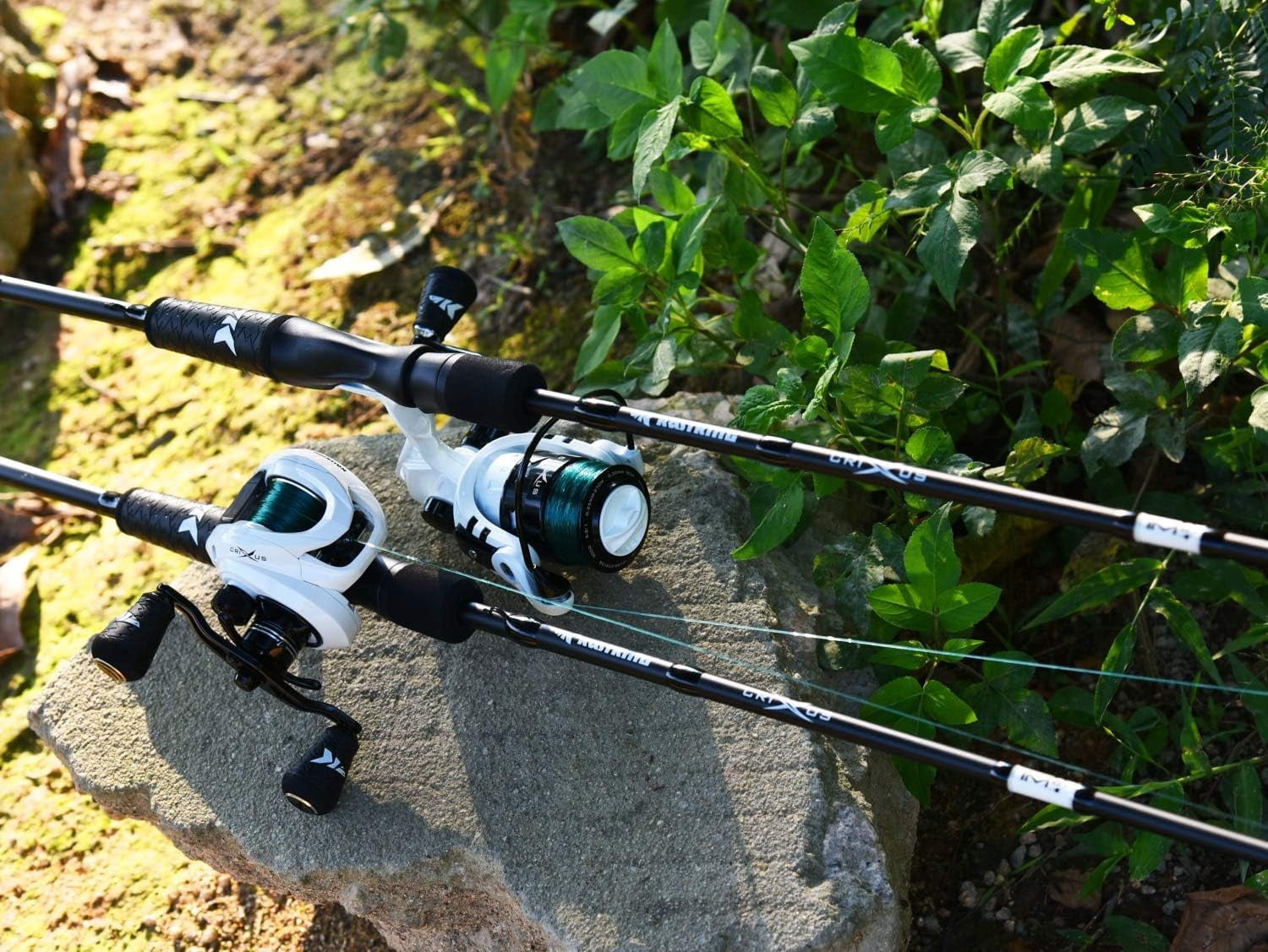 KastKing Crixus Baitcasting Fishing Rod and Reel Combo (Left Handed, 6 ft 6 in, Medium Heavy) 1hasj