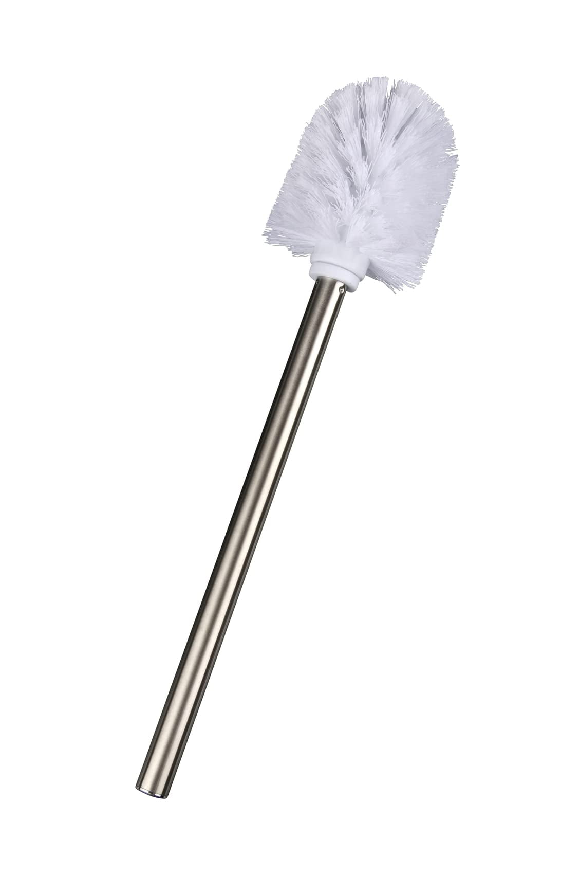 WENKO Toilet Brush with Stainless Steel Handle (White, 3.15 in x 13.78 in) mb5kt