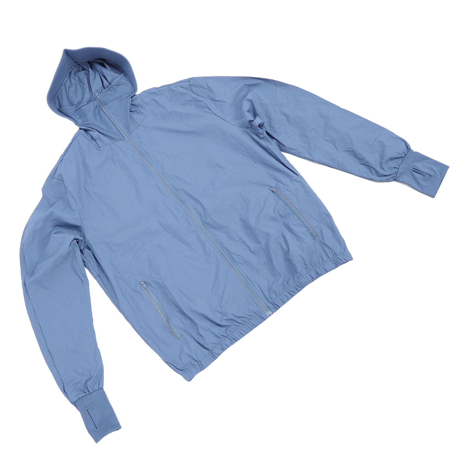Riousery Men's Cooling Fan Jacket Air Conditioned Work Shirt with 3-Speed Fan (Blue, M) nwik3
