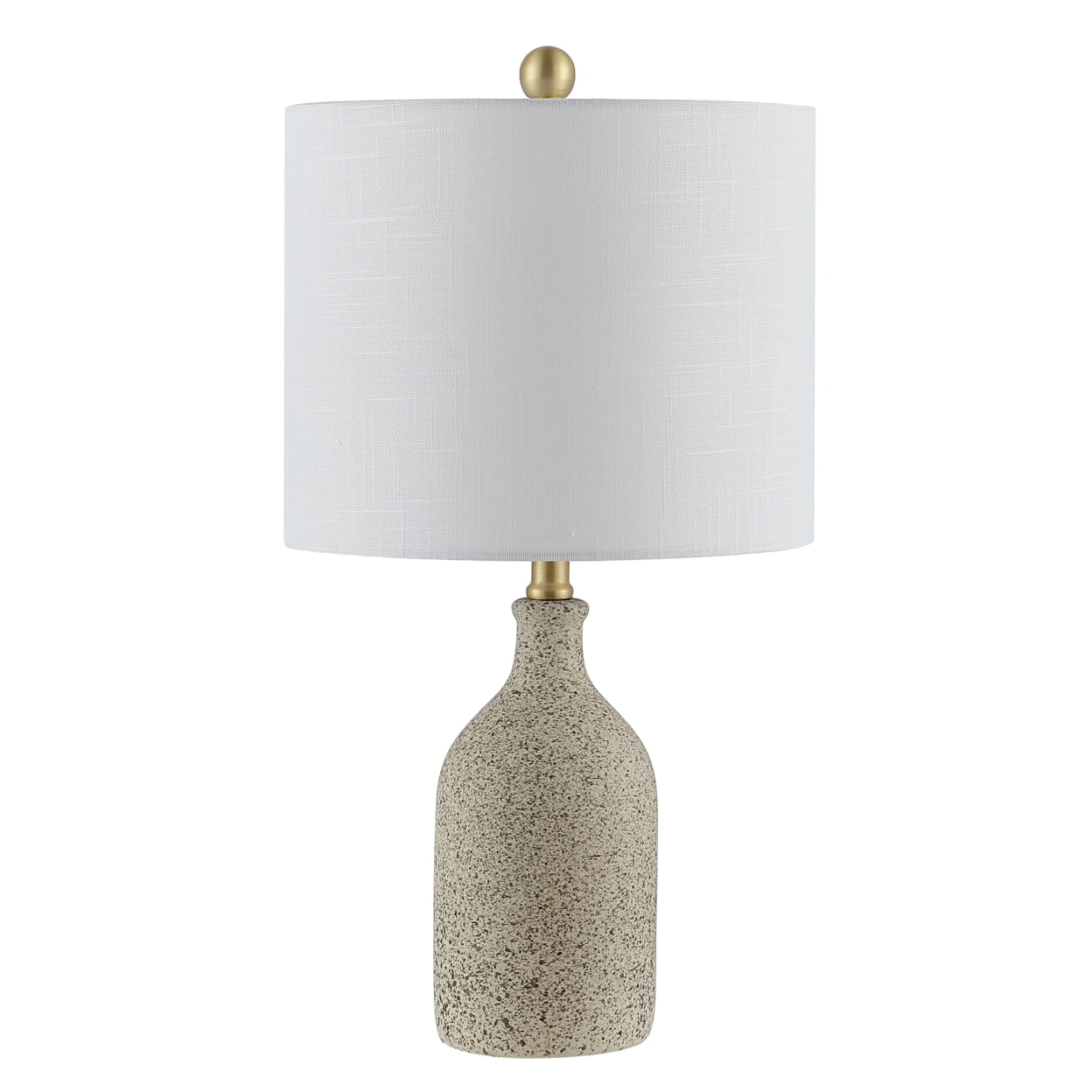 Safavieh Gunnar Textured Ceramic Table Lamp with LED Bulb (Grey, 23 in.) 81gjq