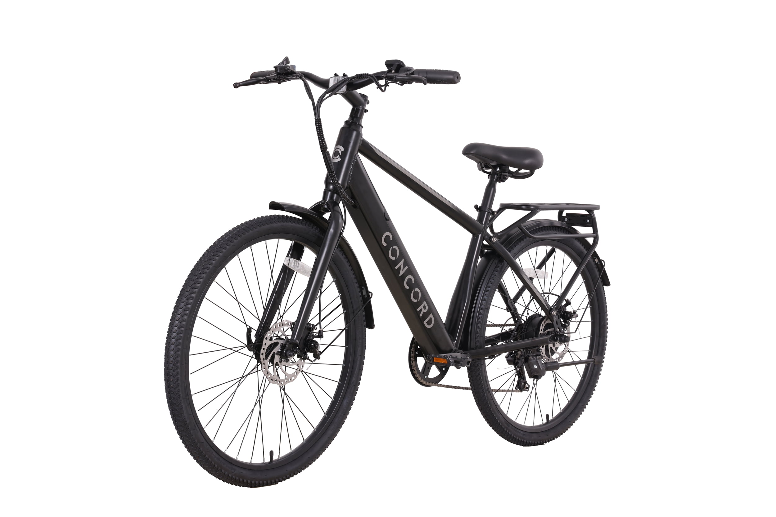 Concord Commutr Electric Bike, 350W Motor, Class 2 Commuter E-Bike (Black, 26 in) lytyu