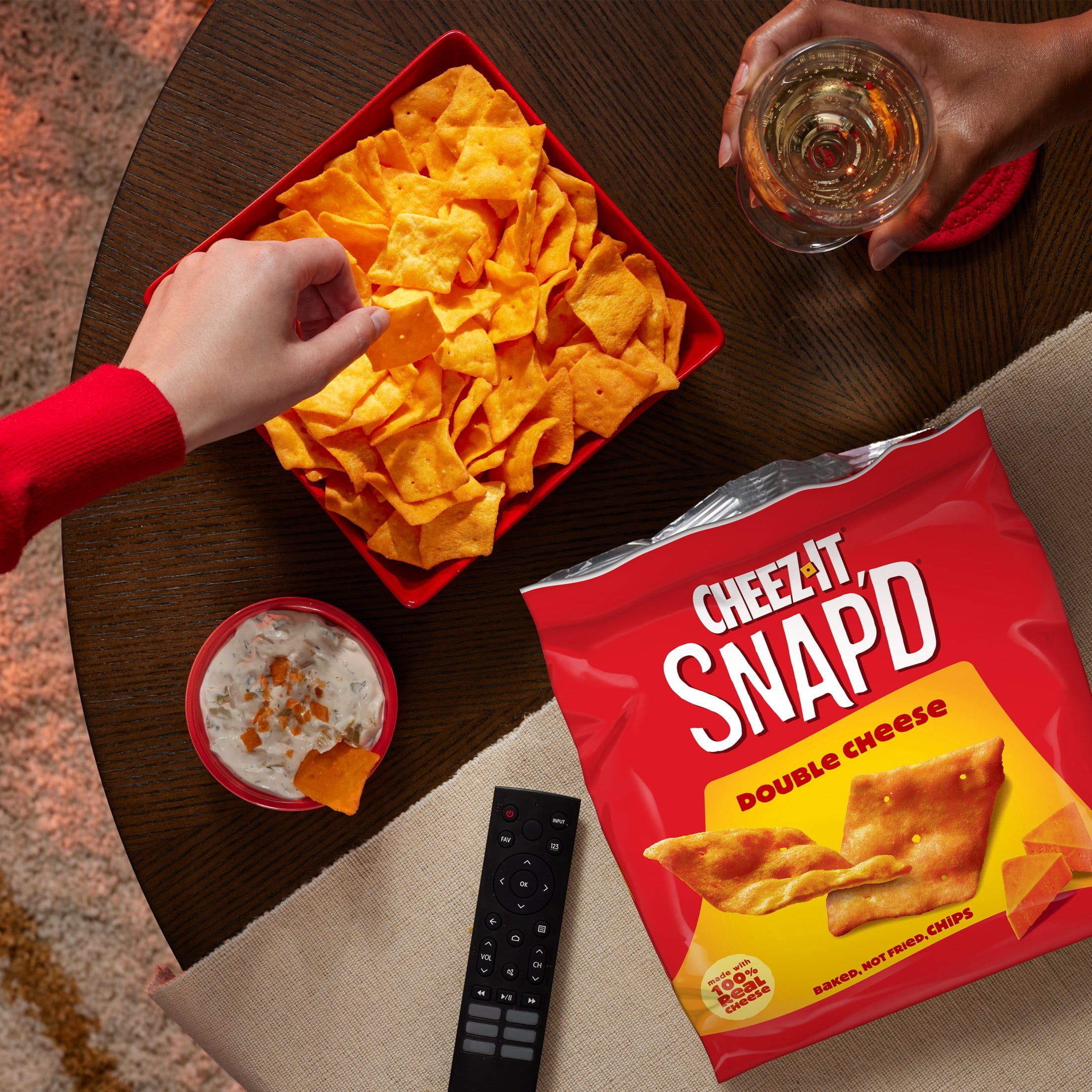 Cheez-It Snap'd Double Cheese Baked Snack Chips (7.5 oz) ts77c