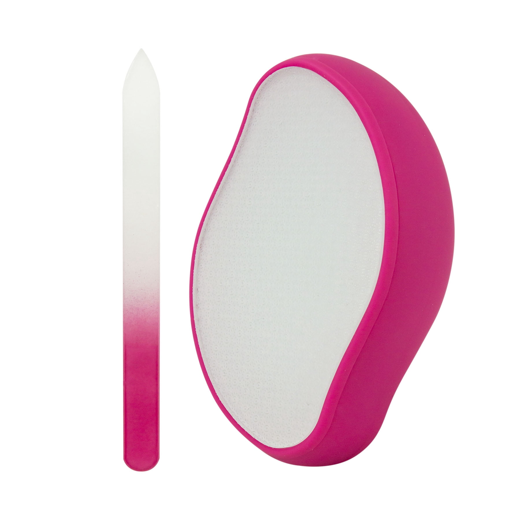 Walmart Care & Fix Glass Nail File Set Professional Manicure Tool (Pink, 2-Piece) jj5k8