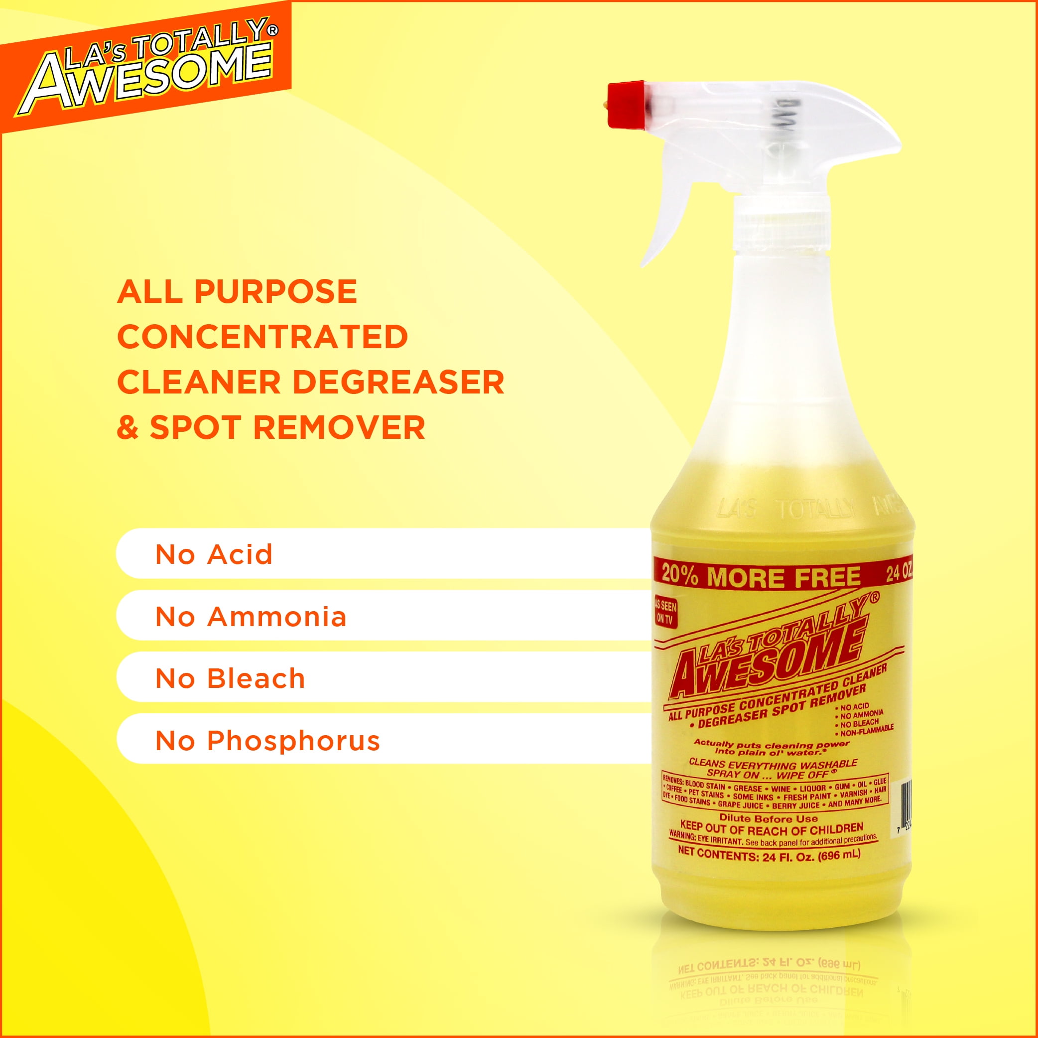 LA's Totally Awesome All Purpose Cleaner and Degreaser (Original, 32 fl oz) hqghs