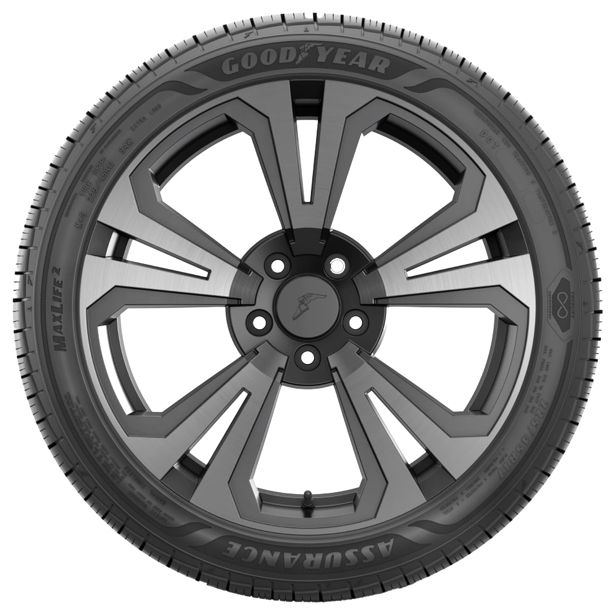 Goodyear Assurance MaxLife 2 Touring Passenger Tire (235/60R19) 87kuo