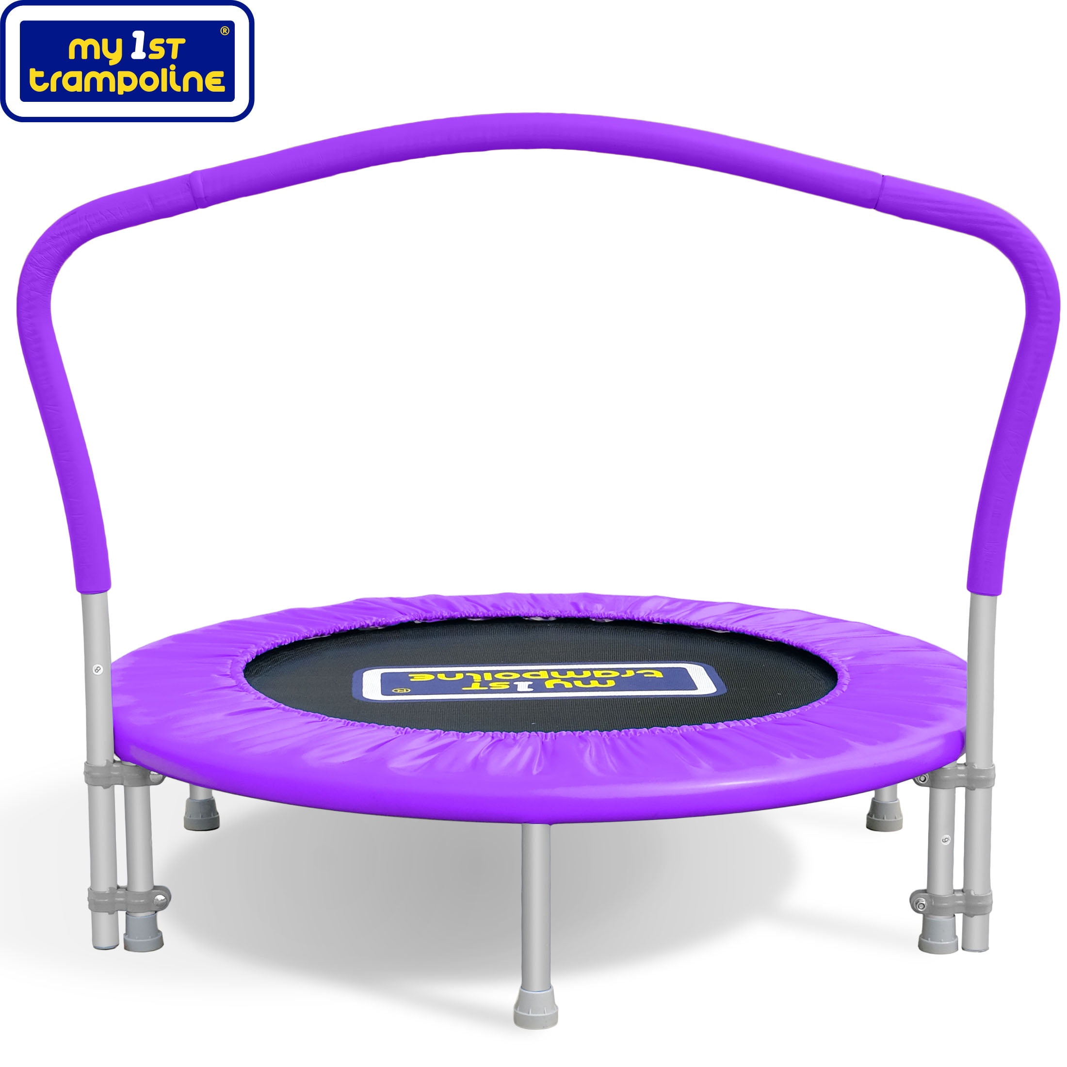 Bounce Pro My 1st Trampoline Indoor Outdoor Mini Rebounder with Padded Cover (Purple, 36 in) hkup4