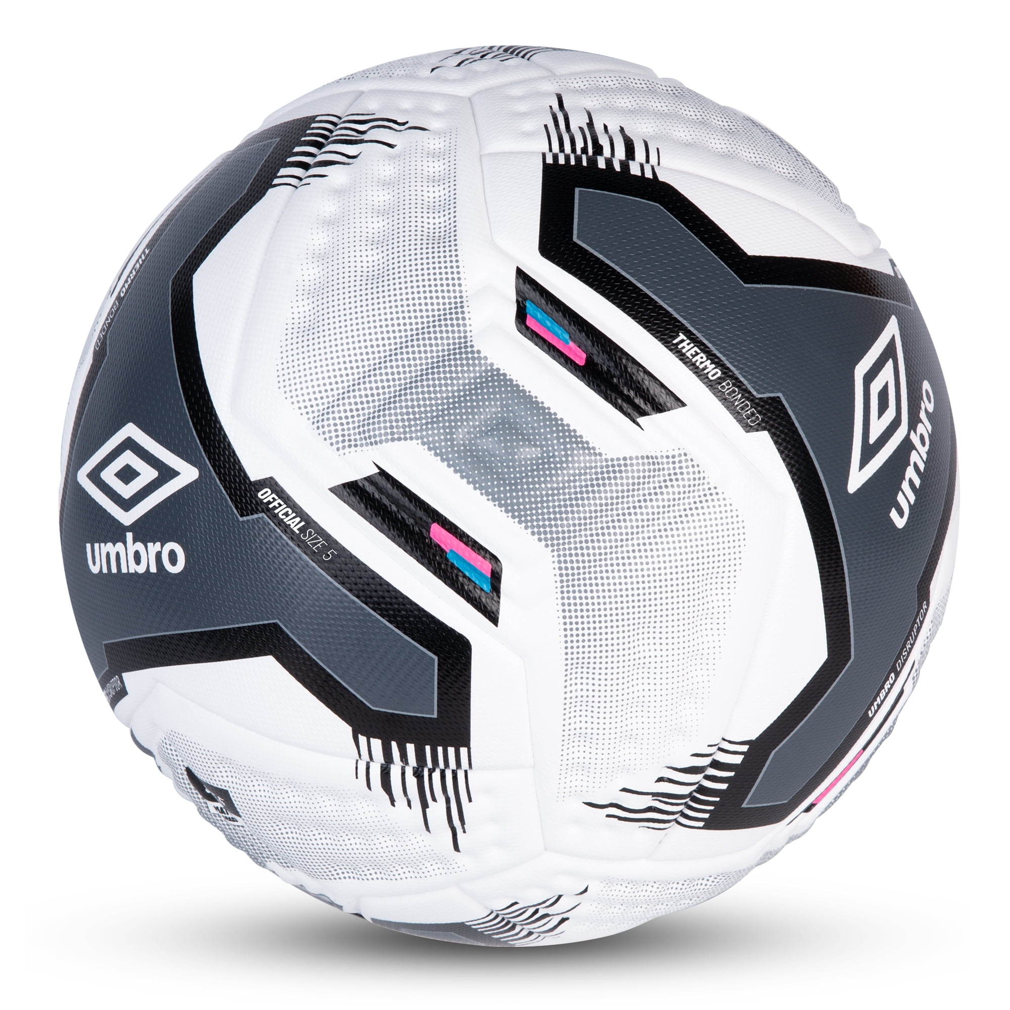 Umbro Disruptor Soccer Ball Match-Ready Performance (White, Size 5) lt6sc