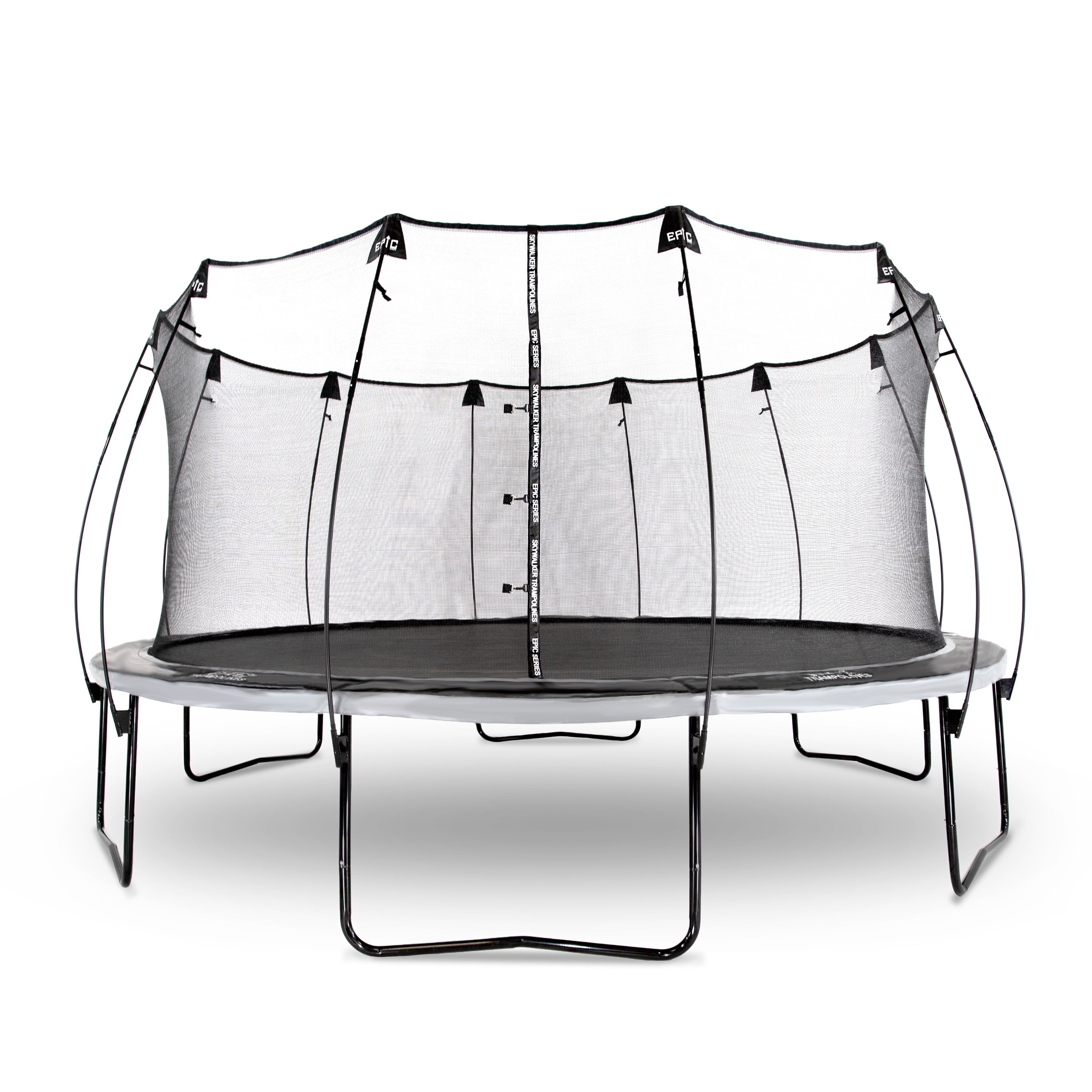 Skywalker Trampolines 16ft Round Epic Series Trampoline (Black, 16 ft) 16gjs