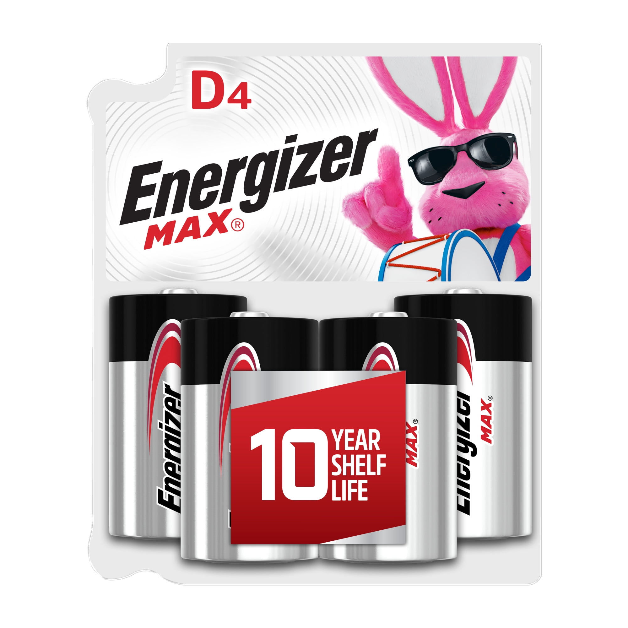 Energizer MAX D Cell Alkaline Batteries (Long-Lasting Power, 4 Pack) 74ibt