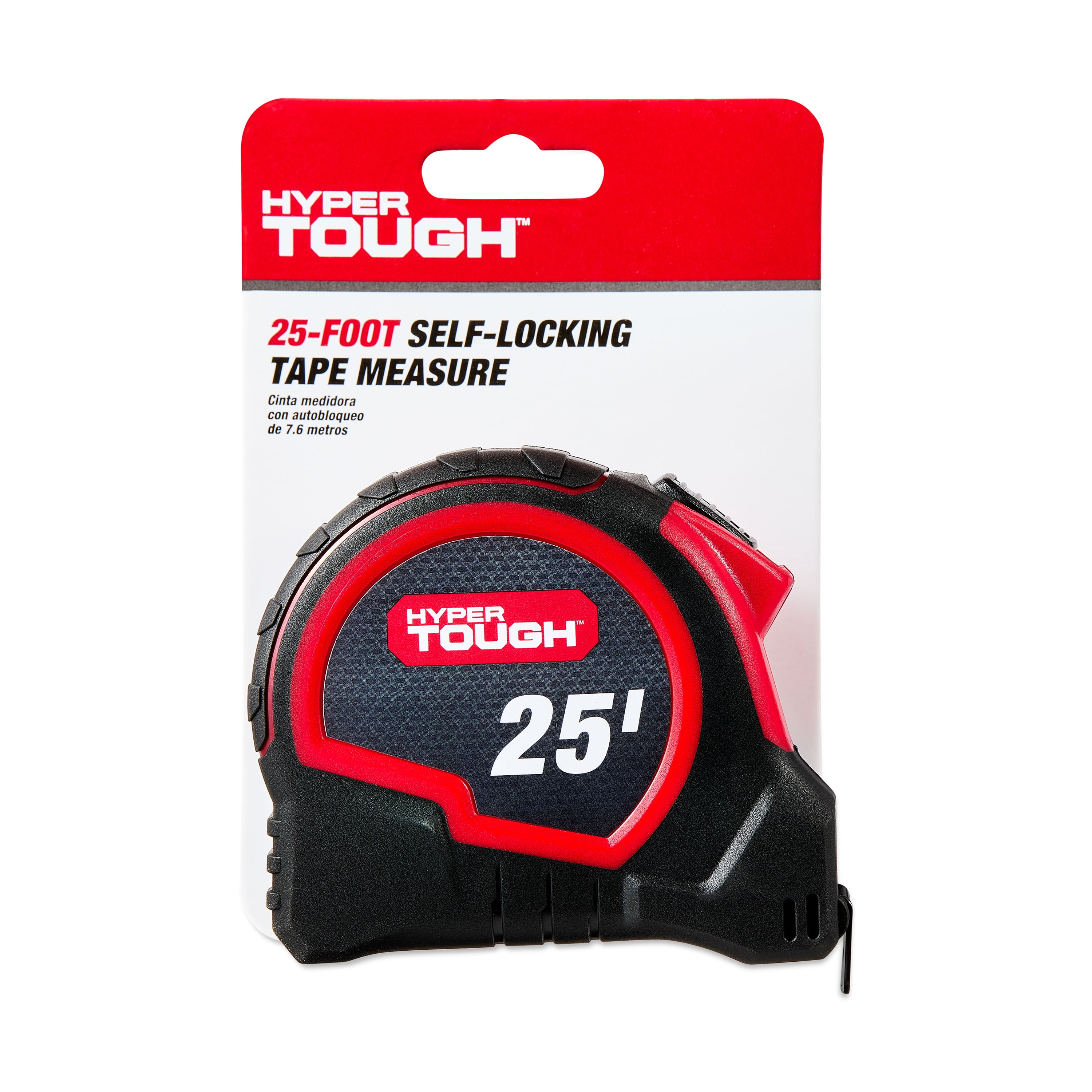 Hyper Tough Self Lock Steel Tape Measure (Yellow, 25 ft) r3ohs - Image 3