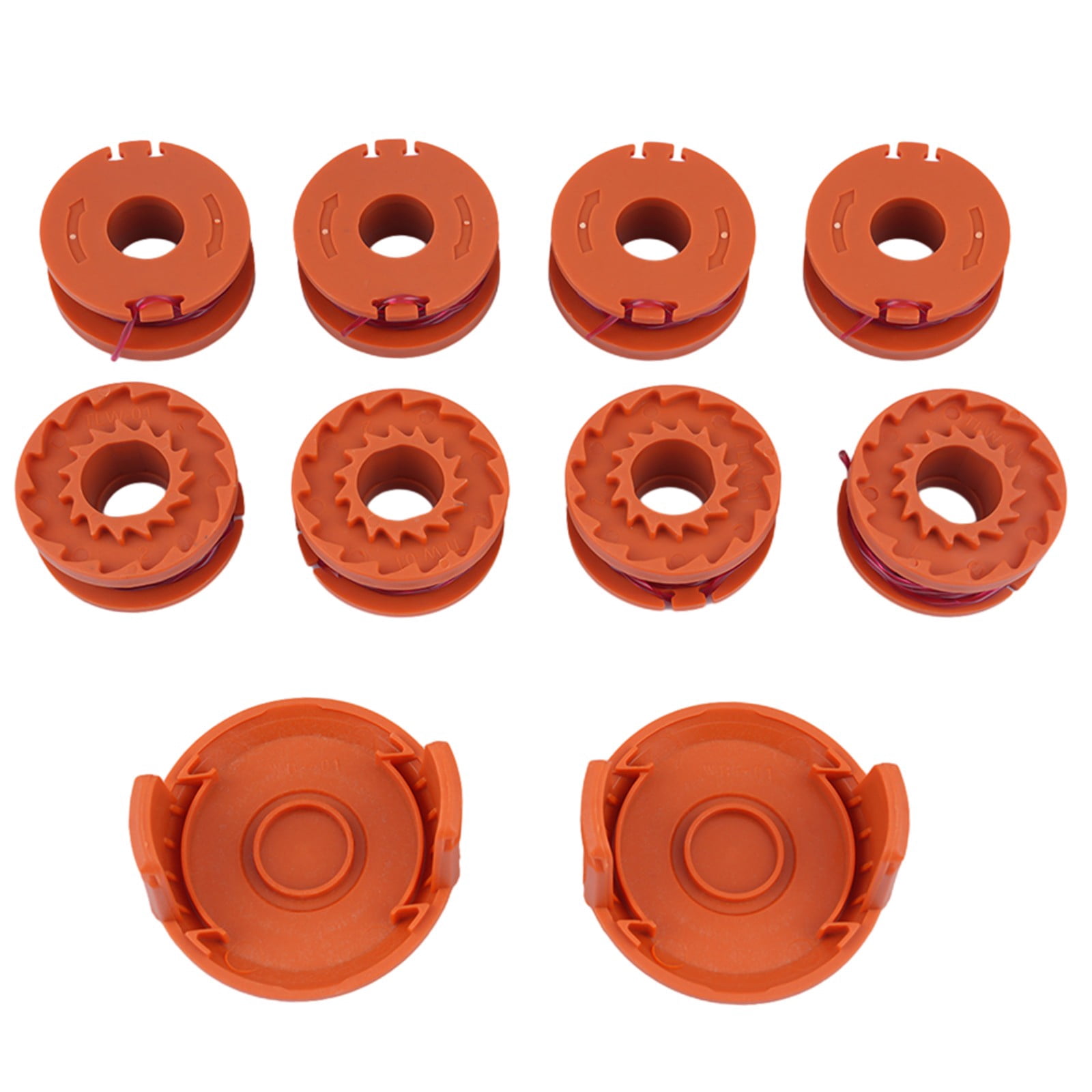 Worx Replacement Trimmer Spool Line for String Trimmer Models WG154 WG163 WG180 WG175 WG155 WG151 WG160 (10 ft, 10 Pack) zmjf9