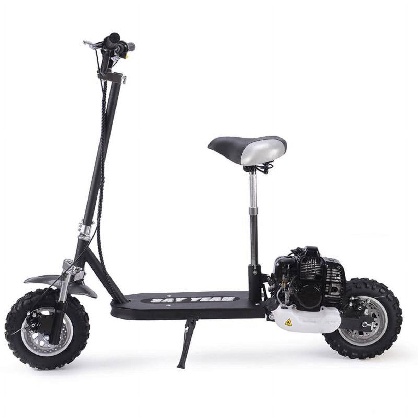 Say Yeah 800W Electric Stand-up Scooter with Seat (Black, 75 lb) gfrme