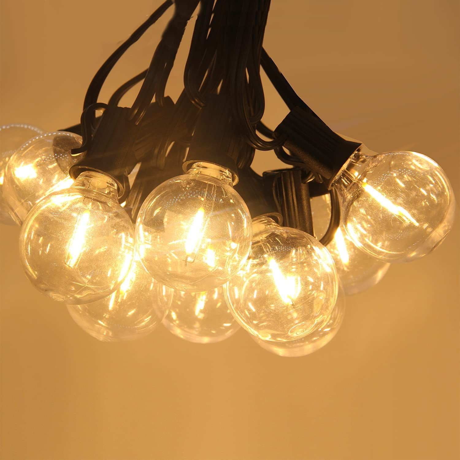 DAYBETTER Outdoor String Lights, Vintage Edison G40 LED Bulbs, Waterproof Patio Lighting (Warm White, 100 ft) zyy5u