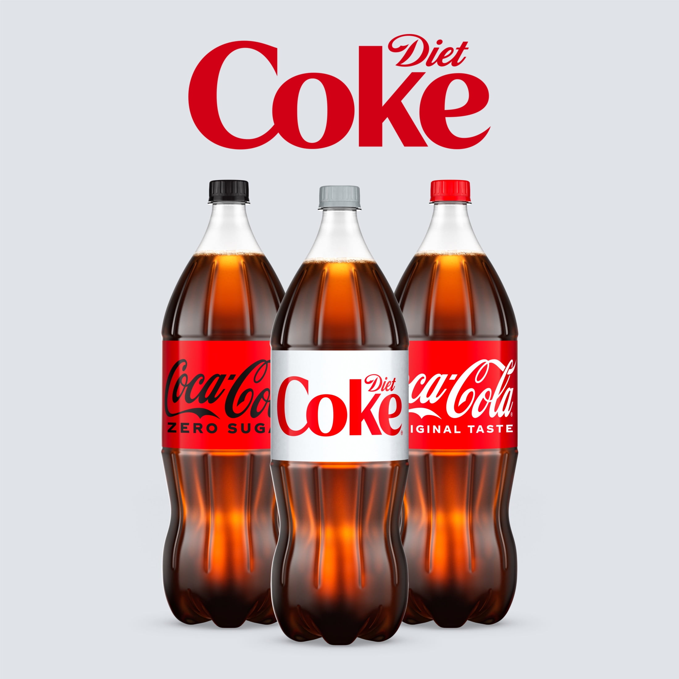 Diet Coke Carbonated Soft Drink, Zero Calorie Refreshing Soda (67.6 fl oz) h2m89