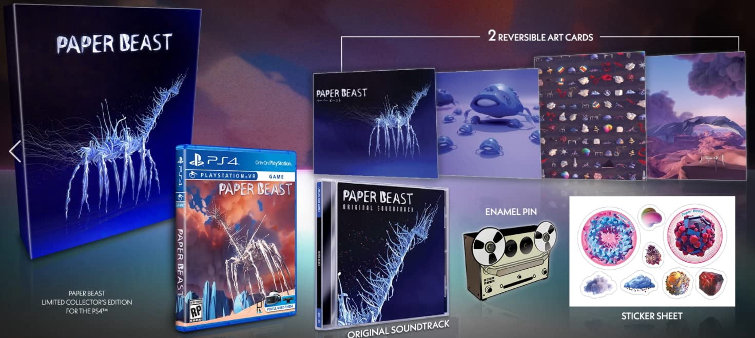 Limited Run Games Paper Beast Collector's Edition (PlayStation 4 VR, 1 Pack) azvnz
