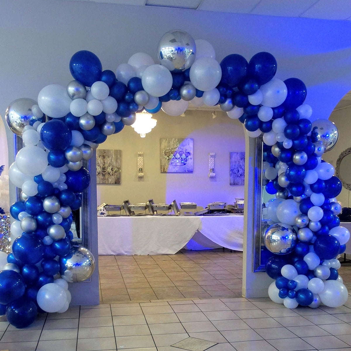 Beyondtrade Party Decoration Kit, Balloon Garland Arch Set for Birthdays and Anniversaries (Multicolor, 142 Pieces) 36p0i