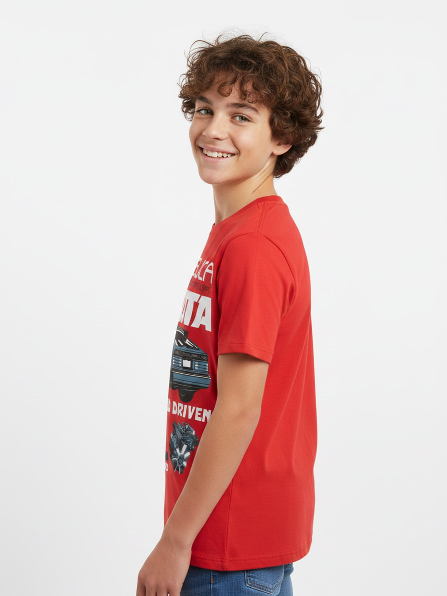 Toyota Boys' Supra Graphic Tee Short Sleeve Crewneck Shirt (Red, Size 4-18) hd76u