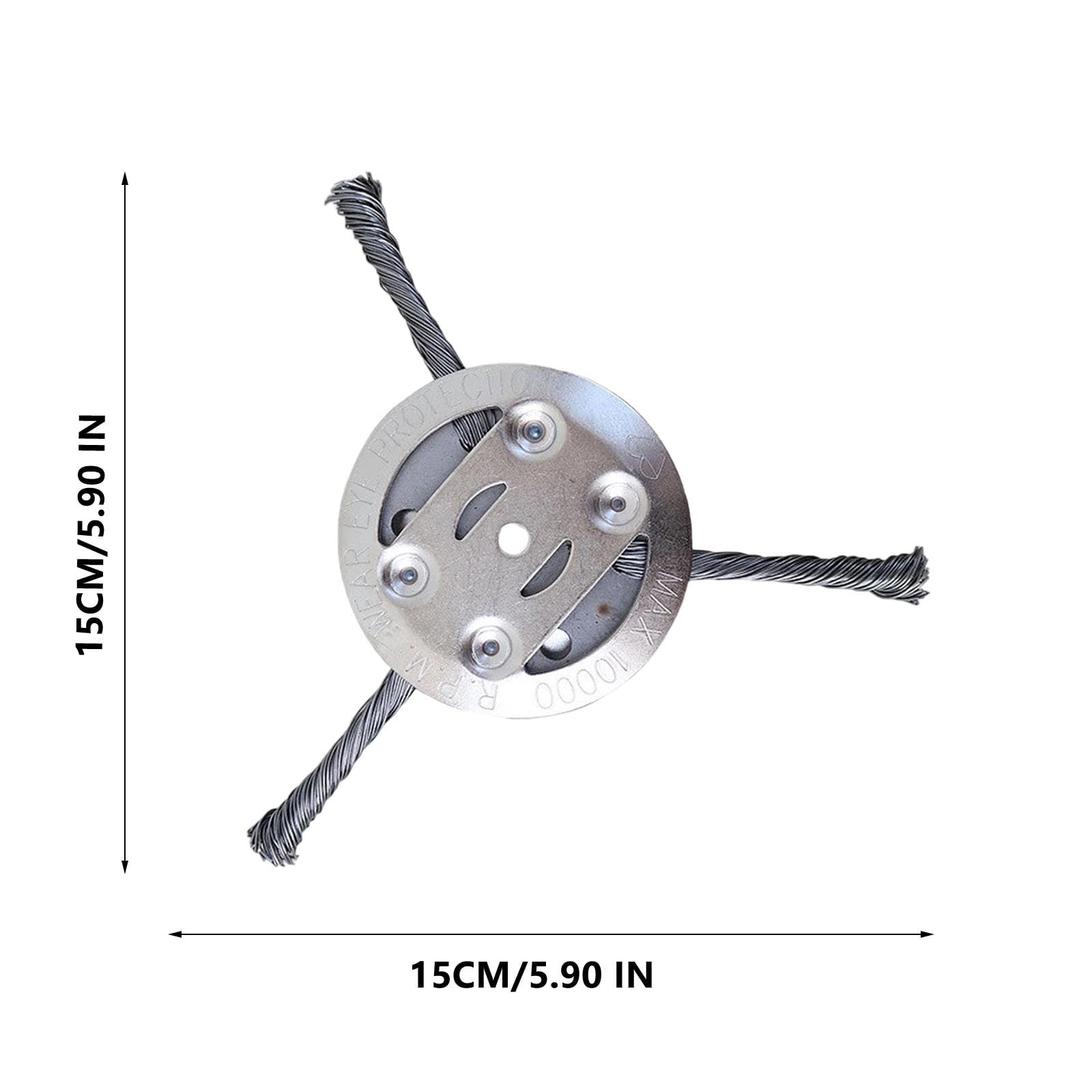 CSSAD Universal Steel Wire Trimmer Head for Lawn Mowers and Weed Wackers (Silver, 6 in) i3diz - Image 3