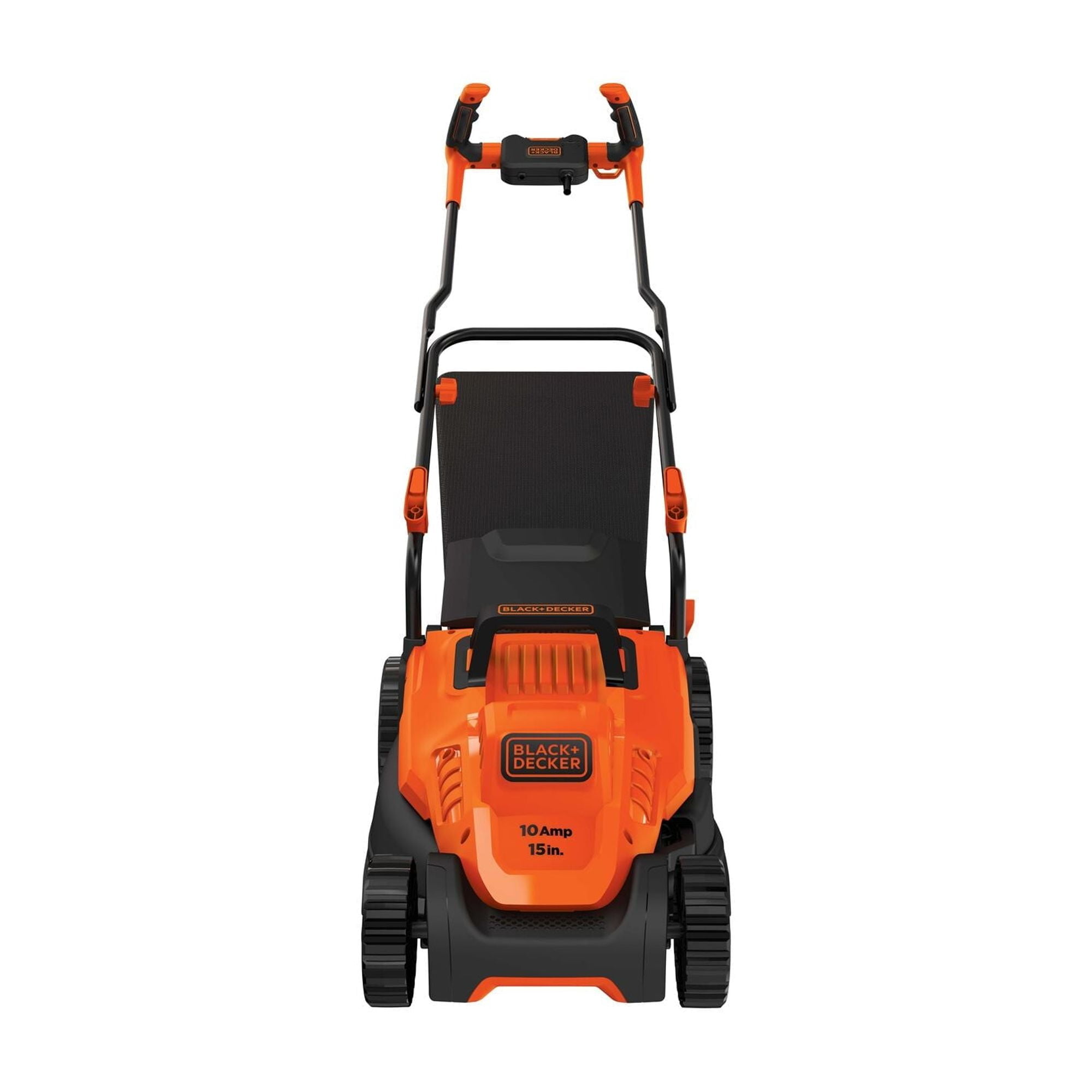 BLACK+DECKER 15 Inch Corded Electric Push Mower with Comfort Grip Handle (Black, 15 in) 246h4