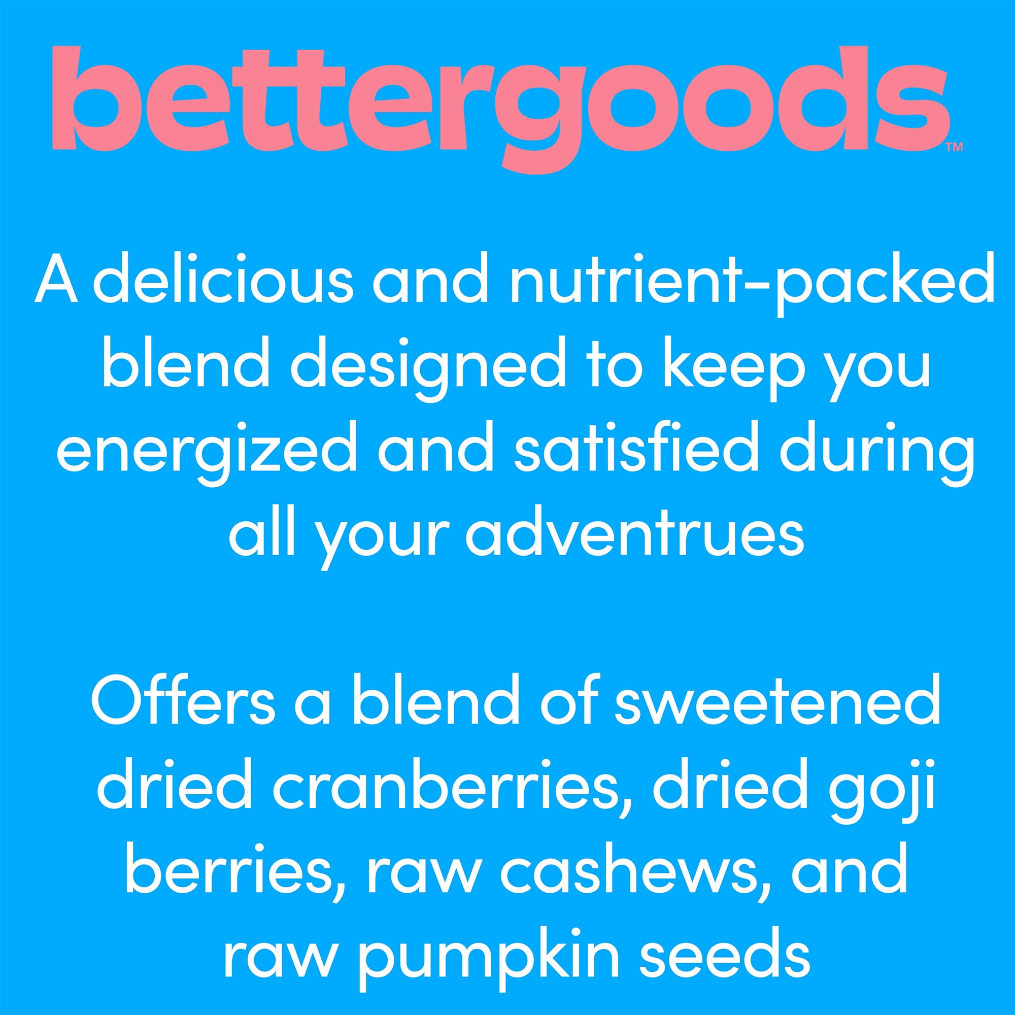 bettergoods Organic Super Energy Trail Mix, Nutrient-Dense Snack Blend (8.5 oz) 28s6d