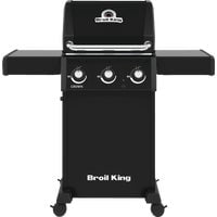 Onward Manufacturing Broil King Crown 3-Burner LP Gas Grill (Black, 3-Burner) f6xk6