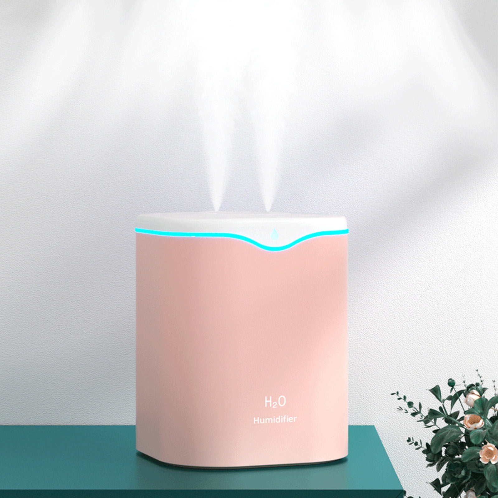 GOFLIC Cool and Warm Mist Humidifier for Bedroom, Quiet Ultrasonic Air Moisturizer with Auto Shut Off (Green, 67.6 fl oz) y1mux