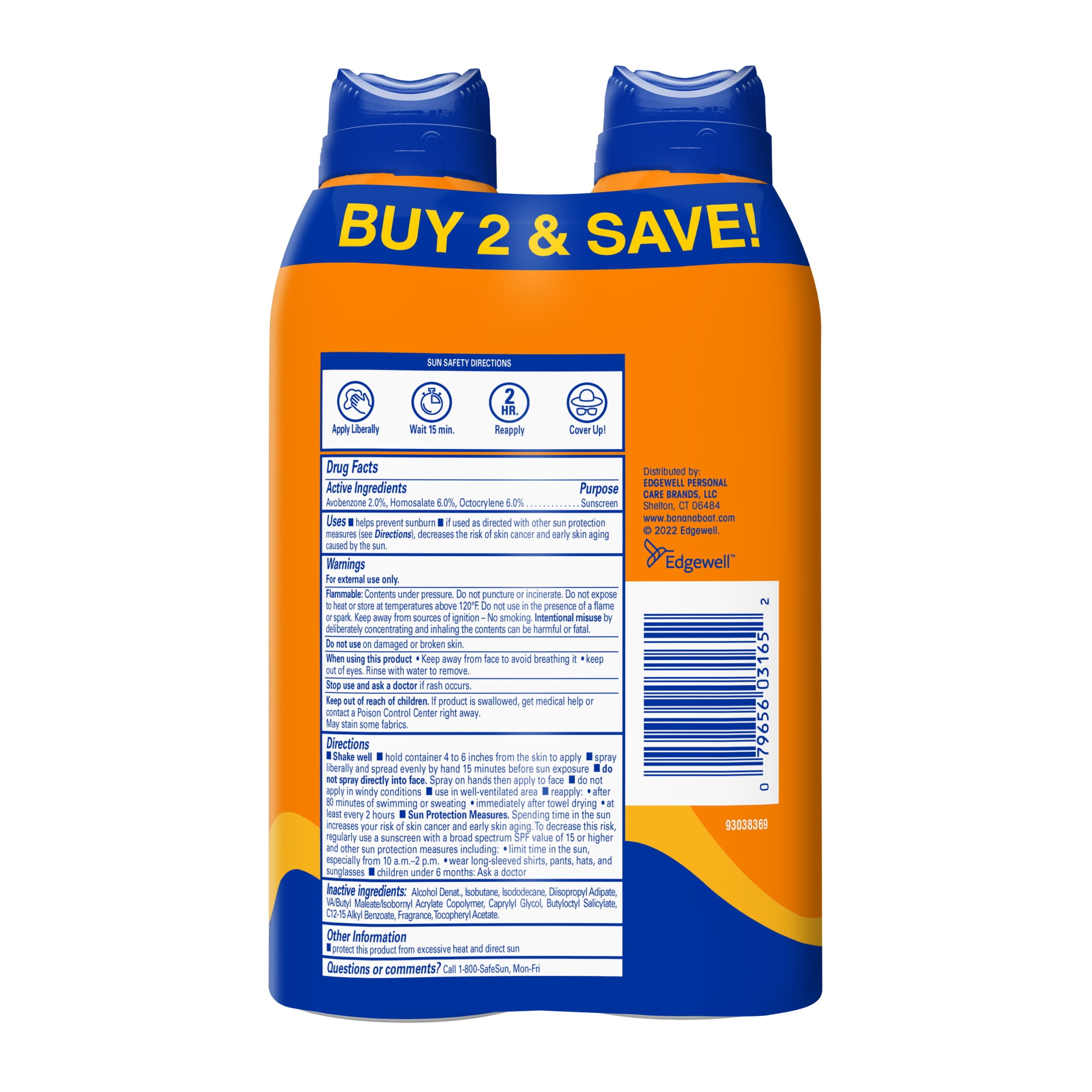 Banana Boat Sport Ultra Sunscreen Spray Broad Spectrum SPF 30 (Clear, 12 oz Twin Pack) mqonw