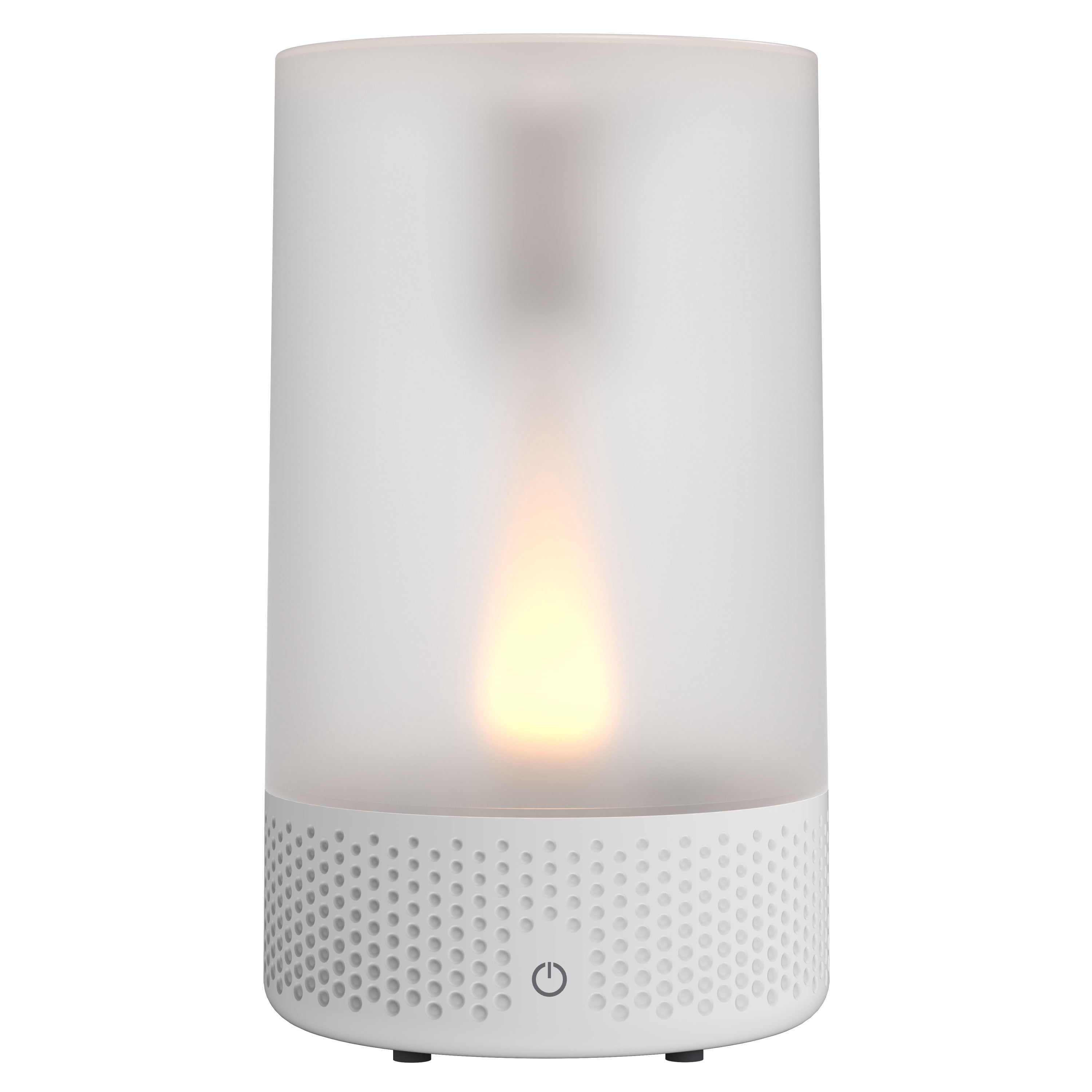Sharper Image Votiv 7 Ultrasonic Humidifier with Flameless Candlelight (Translucent White, 0.55 gal) 26h6x