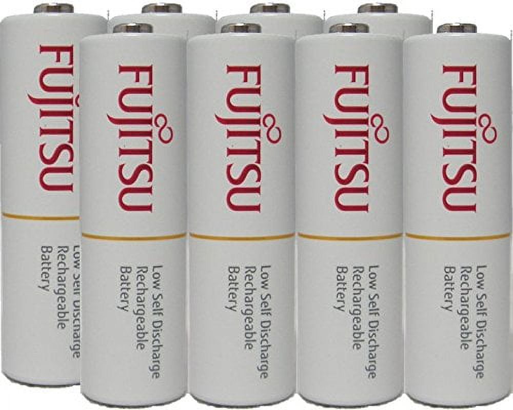 Fujitsu AAA Rechargeable Batteries NiMH 800mAh Low Self-Discharge (8 Pack) o3q9h