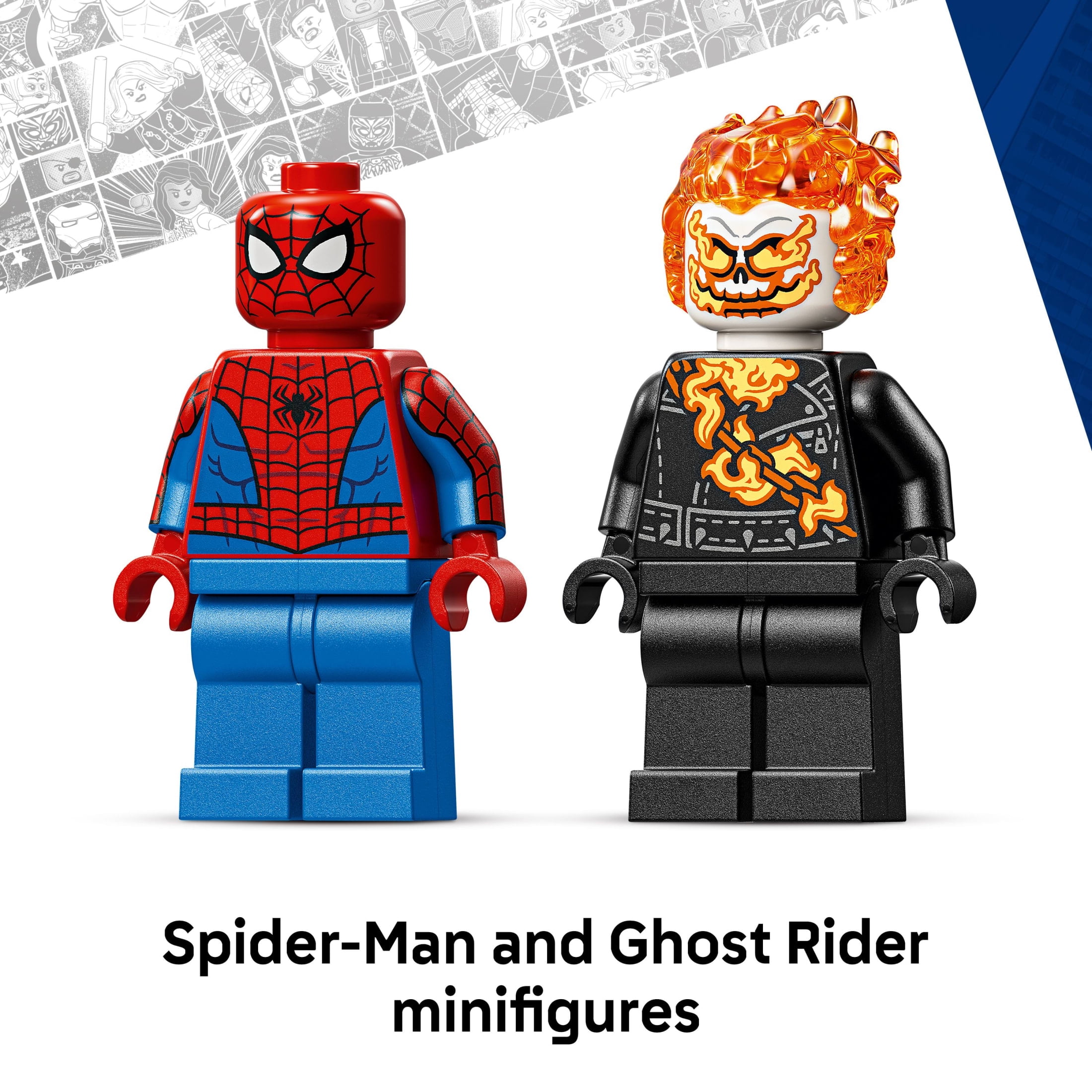 LEGO Marvel Spider-Man vs. Ghost Rider Motorcycle Building Set (72 Pieces) t9e2s
