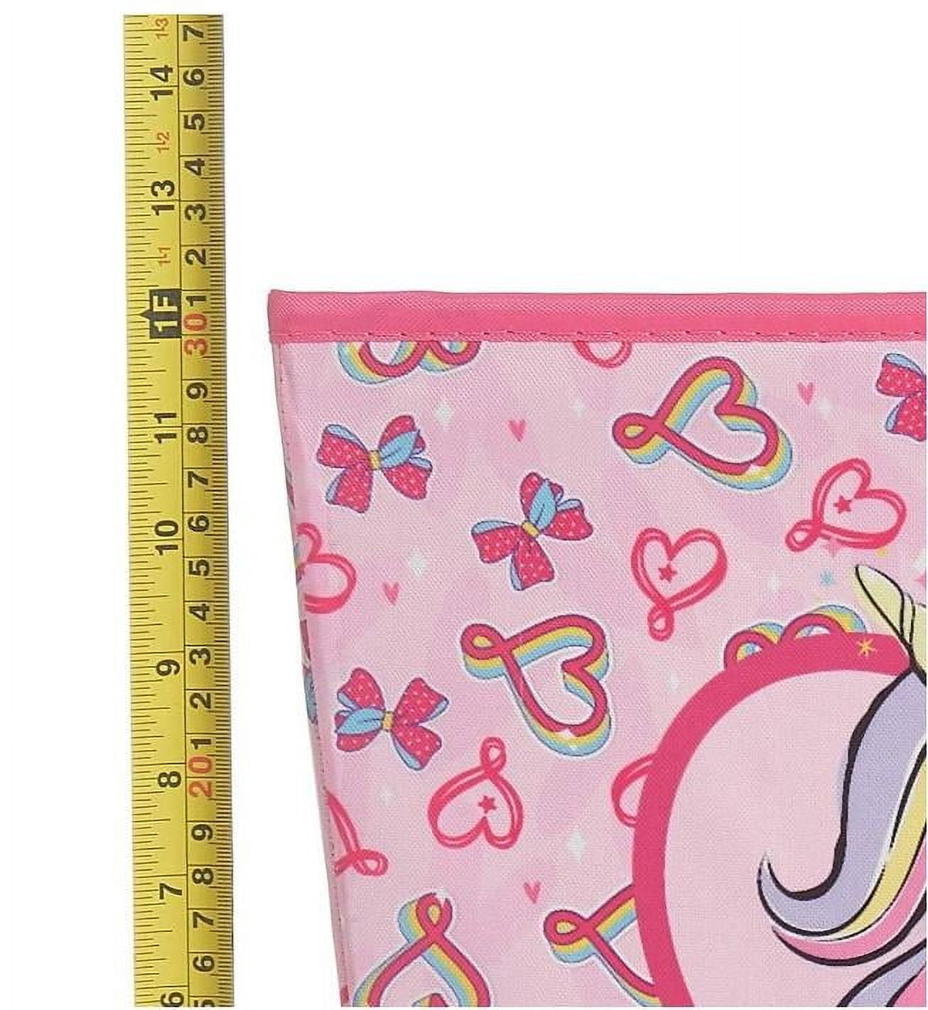 Nickelodeon JoJo Siwa Kids' Stackable Tapered Storage Bin (Pink, 12 in x 12 in x 11 in) iqdpm
