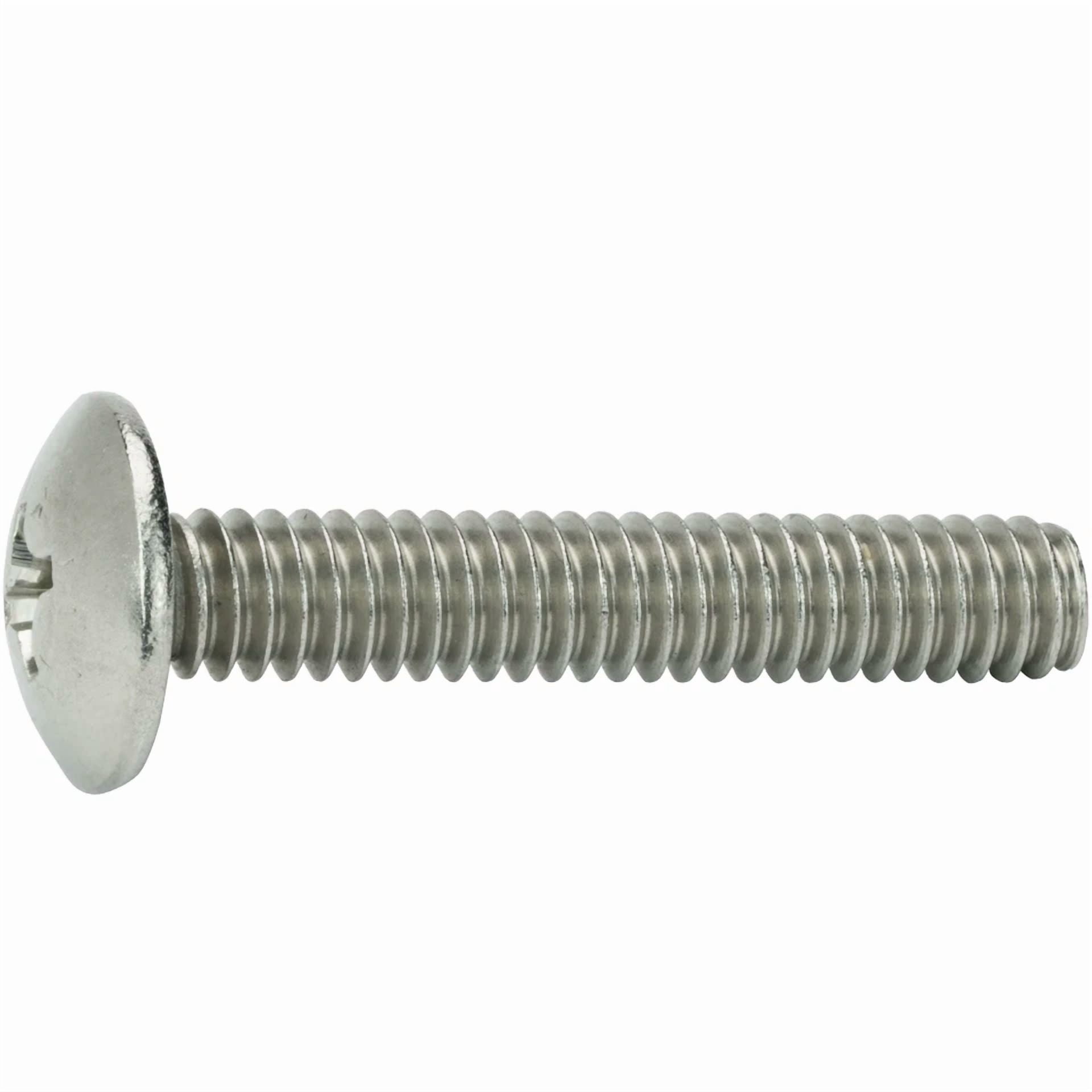 YANI 10-32 x 1/4 Phillips Truss Head Machine Screws Stainless Steel 18-8 (100 Pack) zv9ke
