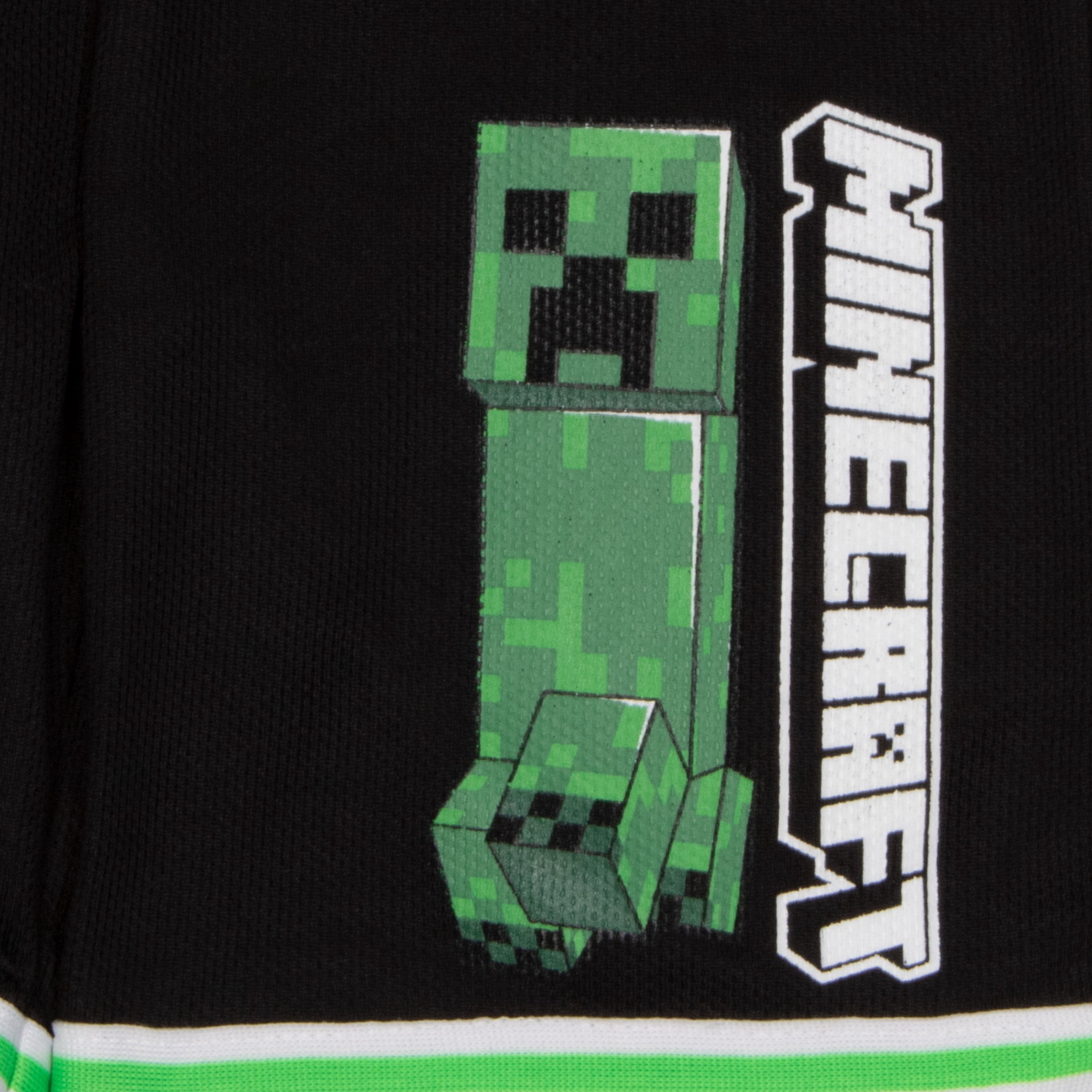 Minecraft Boys Creeper Athletic T-Shirt and Shorts 2-Piece Set (Green, Size 7-8) rznw3