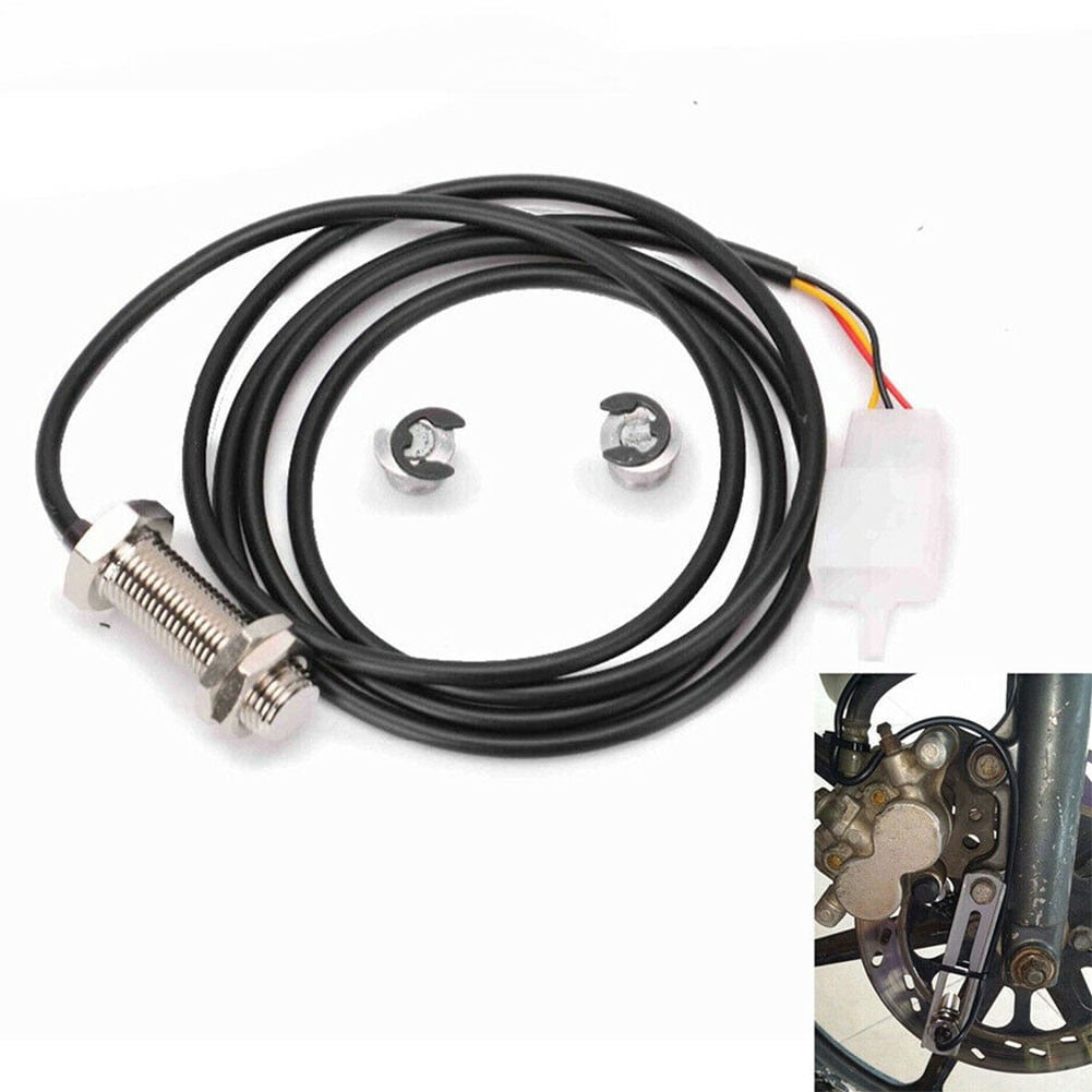 Generic Motorcycle Digital Odometer Speedometer Sensor Cable with 2 Magnets (59 in) dmjfb