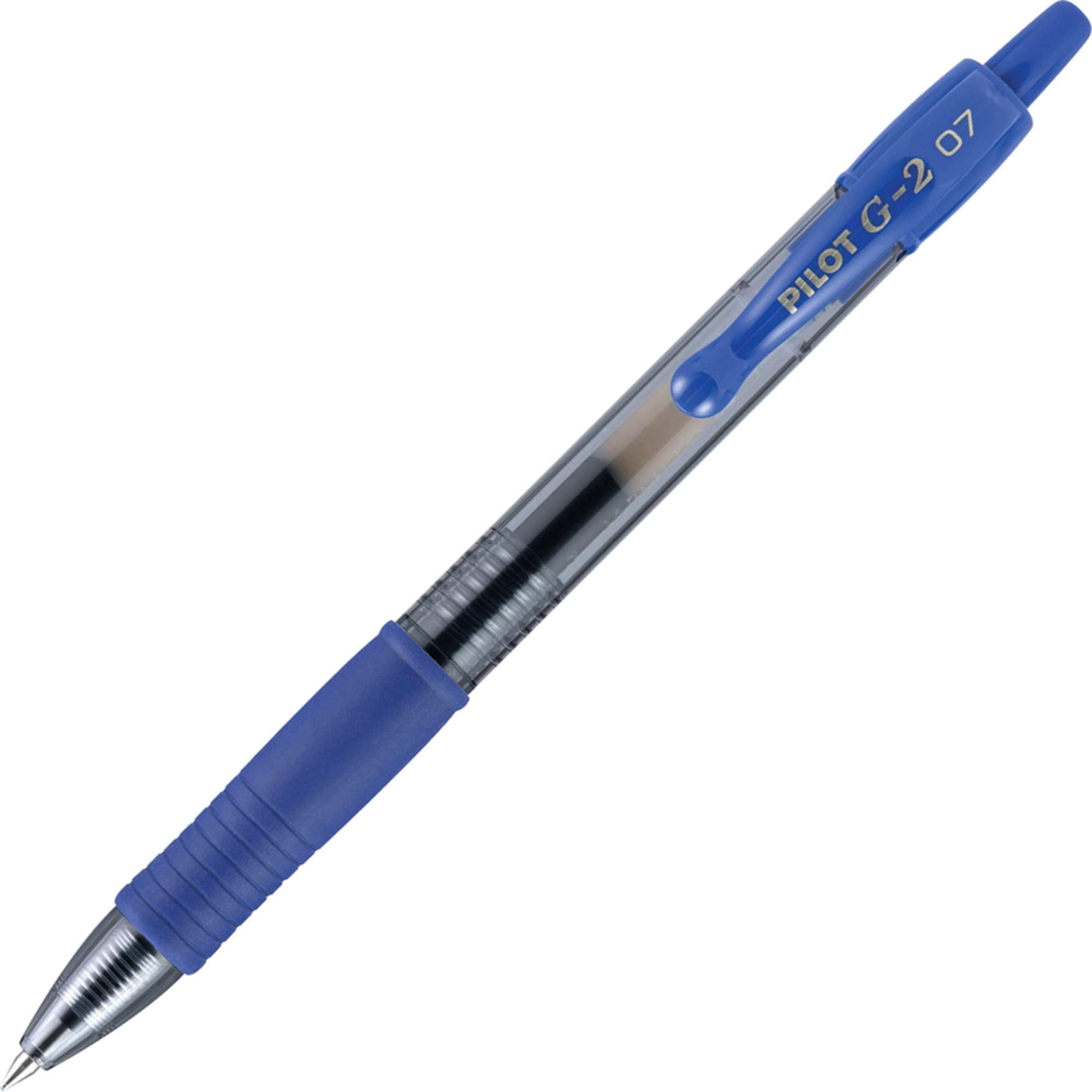 Pilot G2 Retractable Gel Pen, Smooth Writing Premium Ink, Fine Point (Clear Barrel, Blue Ink, 36 Pack) v6gln