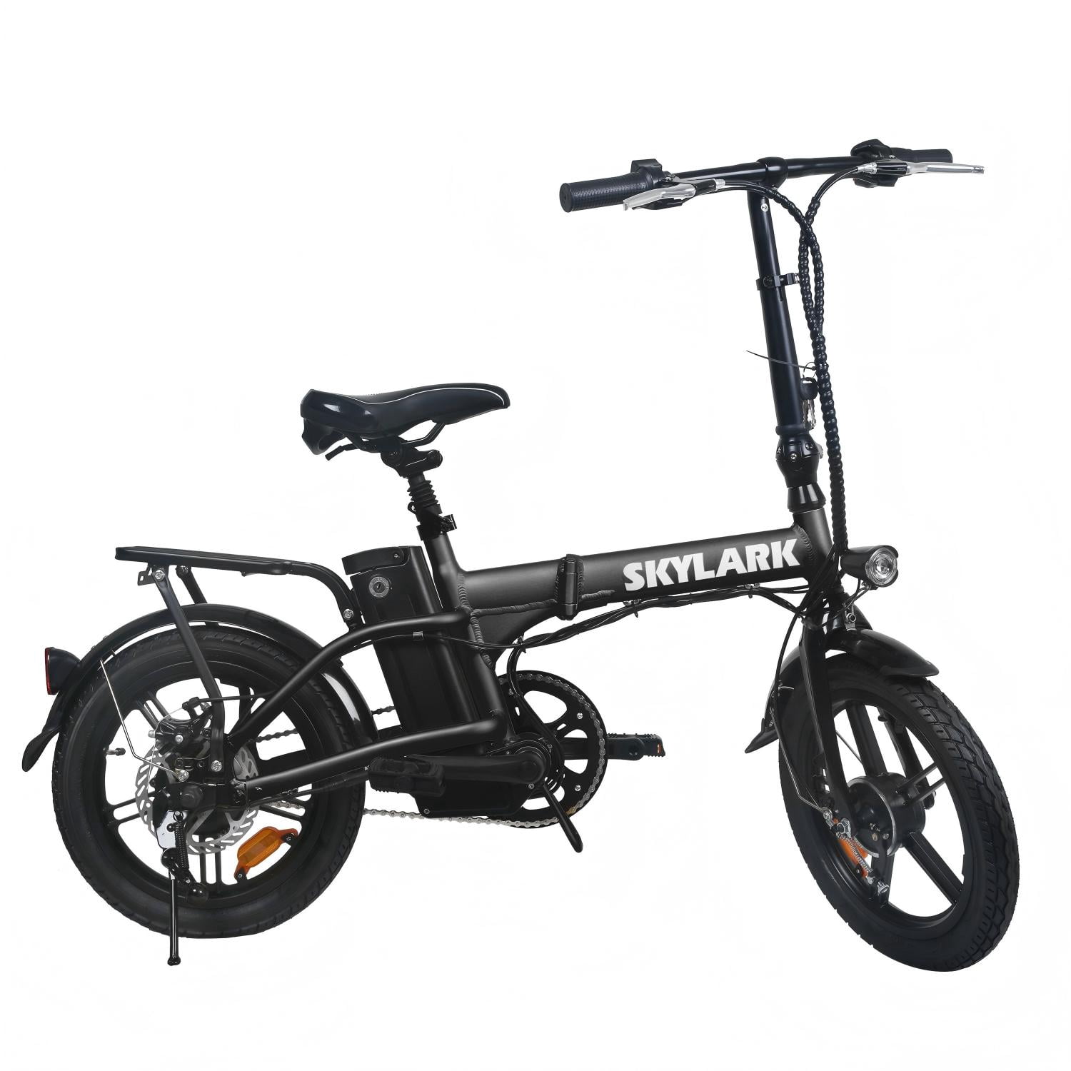 Adsafe Electric City Bike for Adults, 500W E-Commuter Bicycle with 48V 10AH Battery (White, 16 in) bodj5