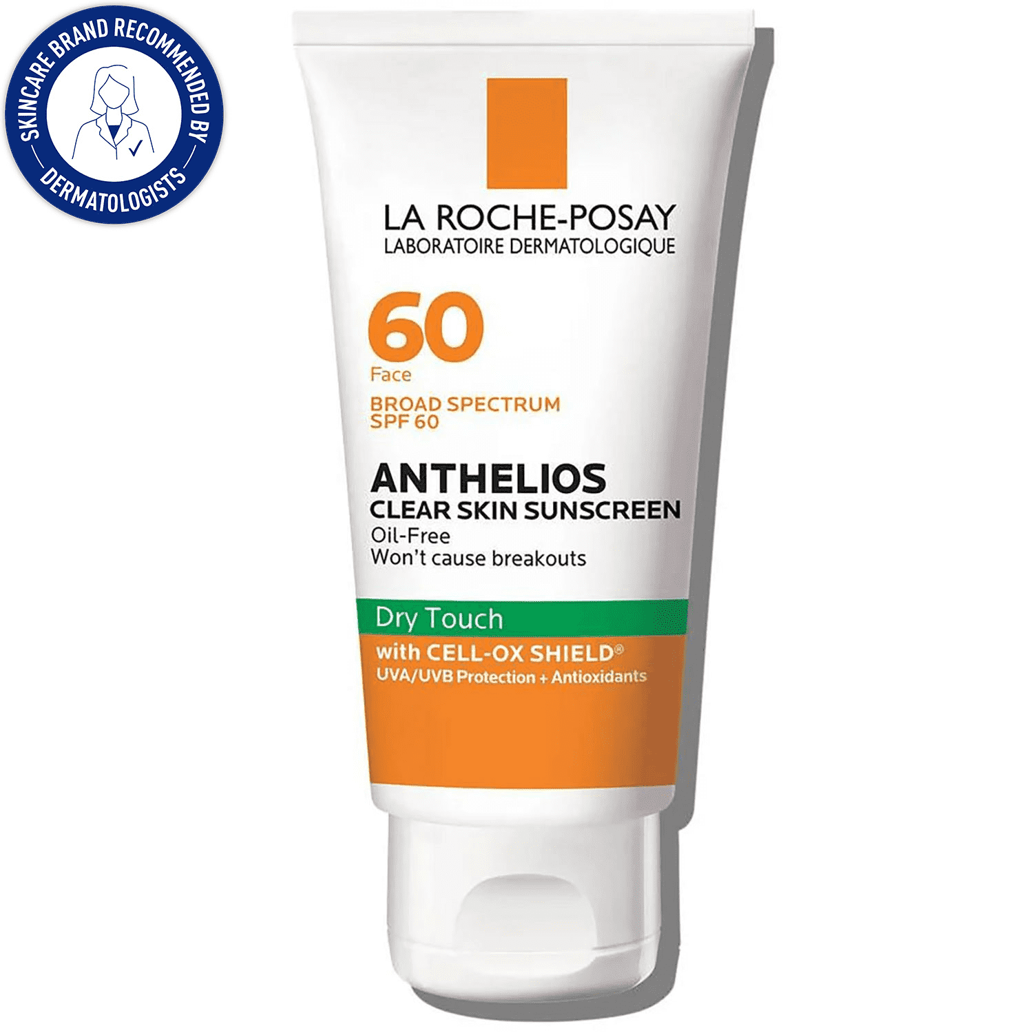 La Roche-Posay Anthelios Clear Skin Dry Touch Facial Sunscreen SPF 60 Oil-Free (Clear, 1.7 fl oz) 2gitd