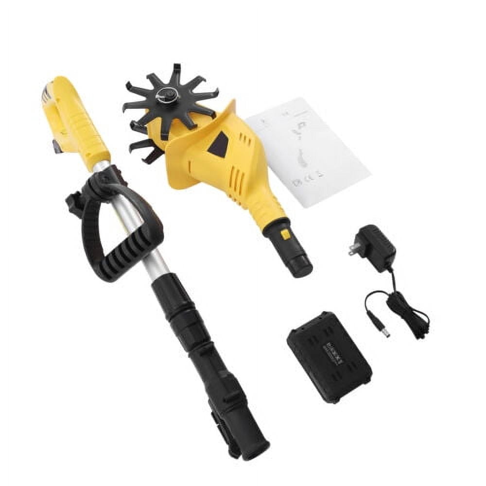 PAKKI 20V Cordless Electric Garden Tiller Cultivator (Black, 5.1 lb) ag50w