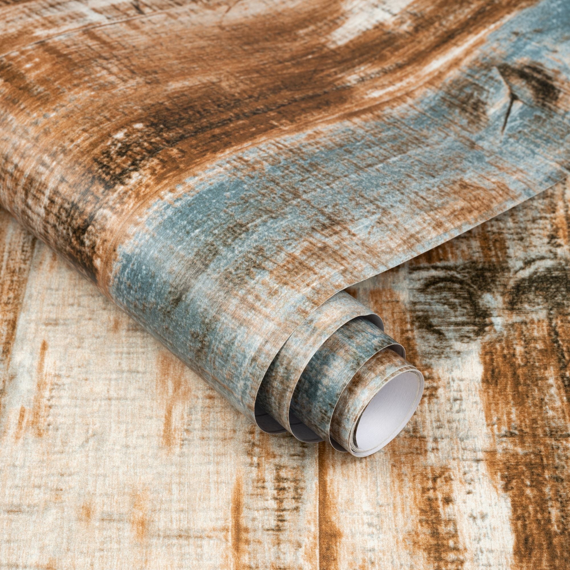 Abyssaly Wood Grain Peel and Stick Wallpaper, Waterproof Self-Adhesive Decorative Contact Paper for Home Decor (Brown, 17.7 in x 118 in) wmhb9
