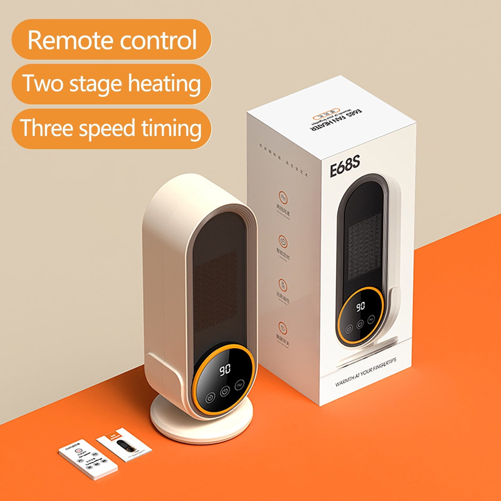 HOZVOMI Portable Space Heater, Energy Efficient Electric Desk Heater with Overheat Protection (4.7 x 5.1 x 10.2 in) d0xkn