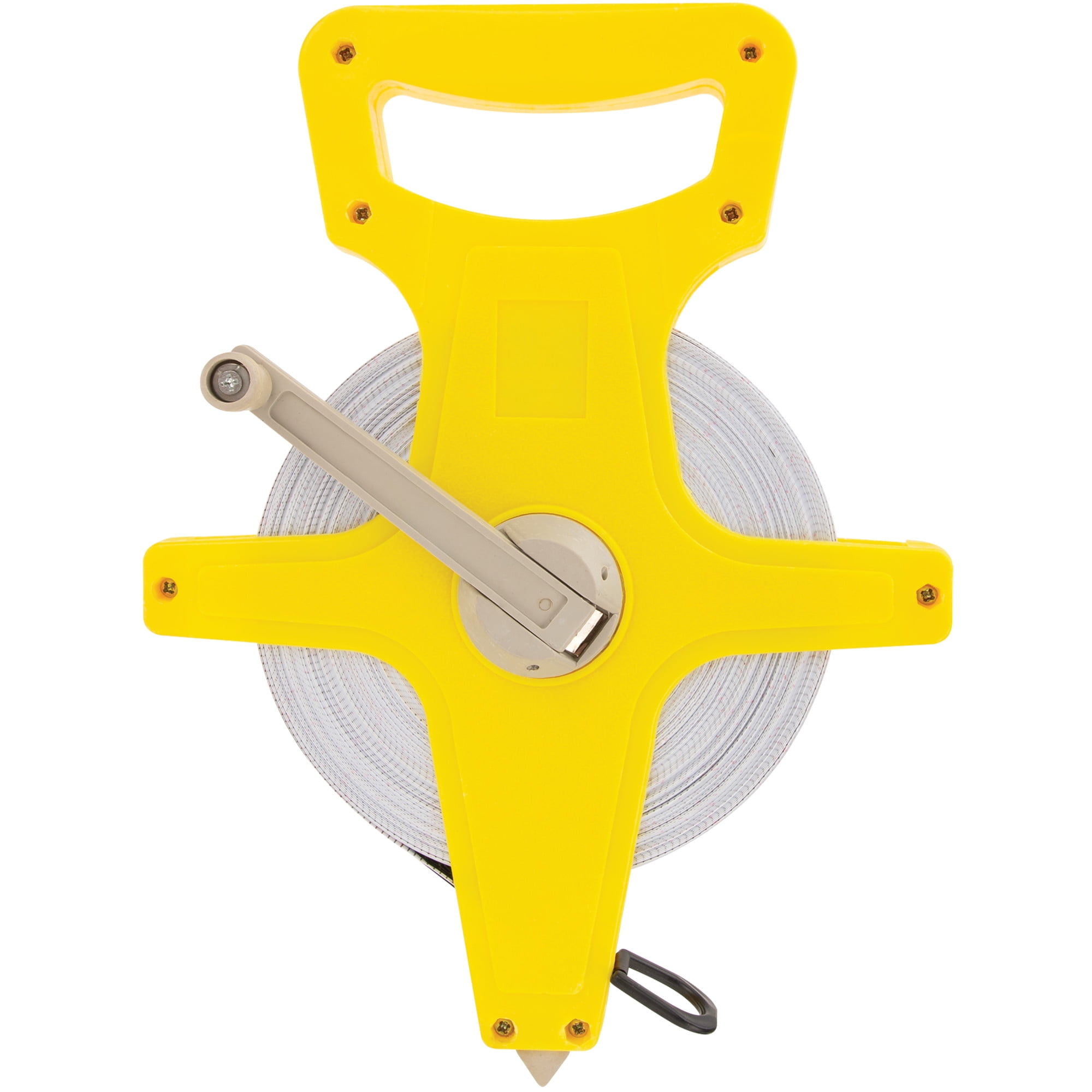 Performance Tool 1942 Open Reel Tape Measure, Heavy-Duty Measuring Tool (Yellow, 150 ft) 0y5ax