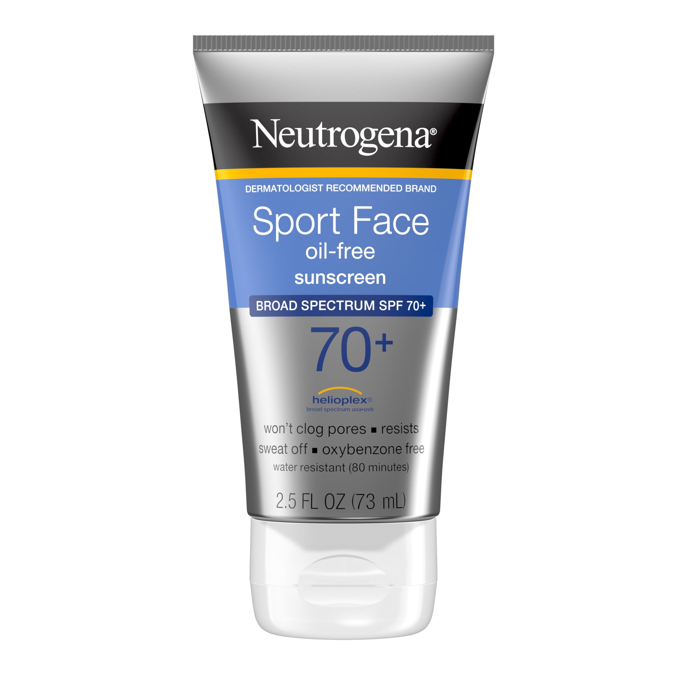 Neutrogena Sport Face Oil-Free Sunscreen Lotion Broad Spectrum SPF 70+ (2.5 fl oz) eqh7w