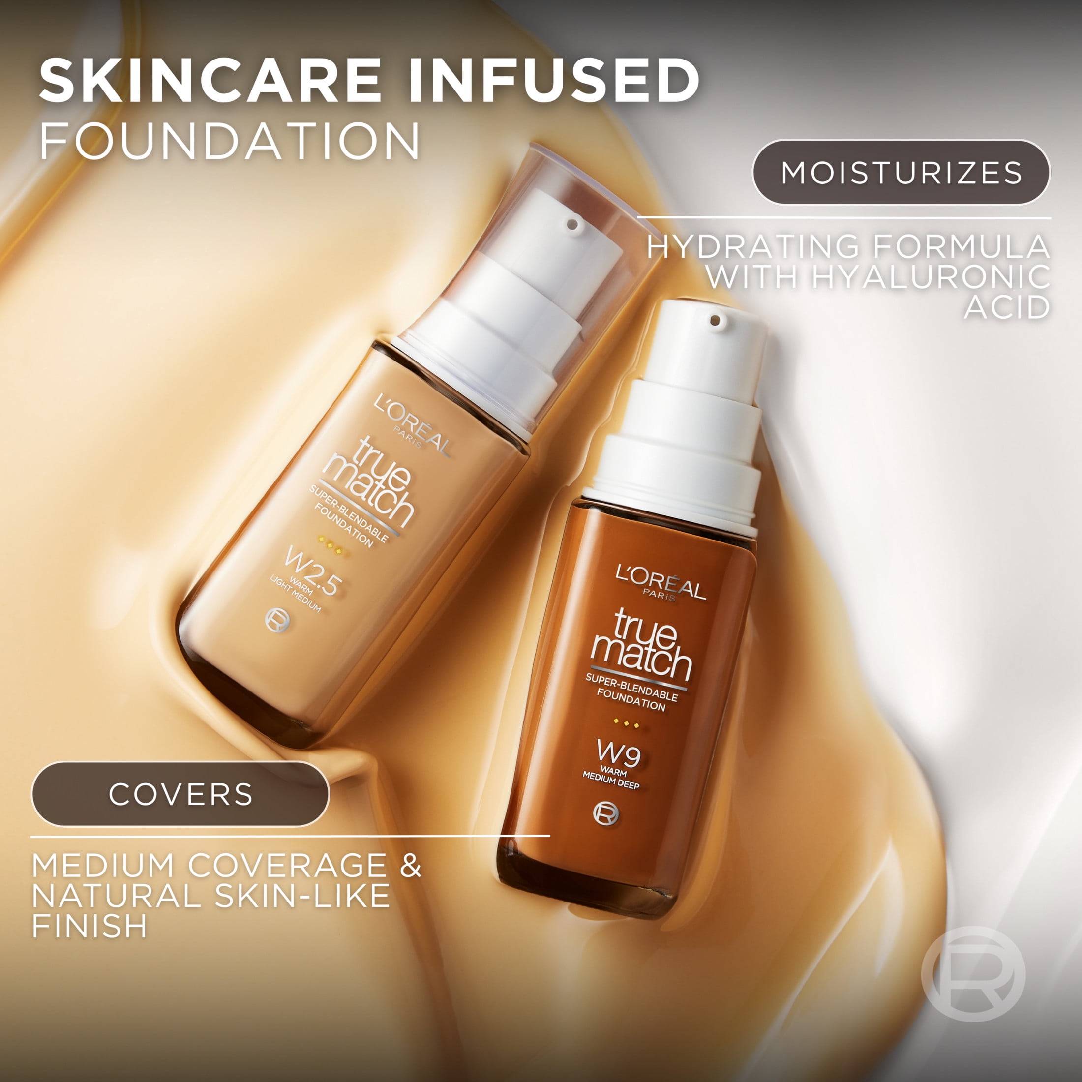 L'Oreal Paris True Match Cream Foundation Makeup, Natural Finish, Medium Coverage (N5 Neutral Medium, 1 fl oz) 8zxr2