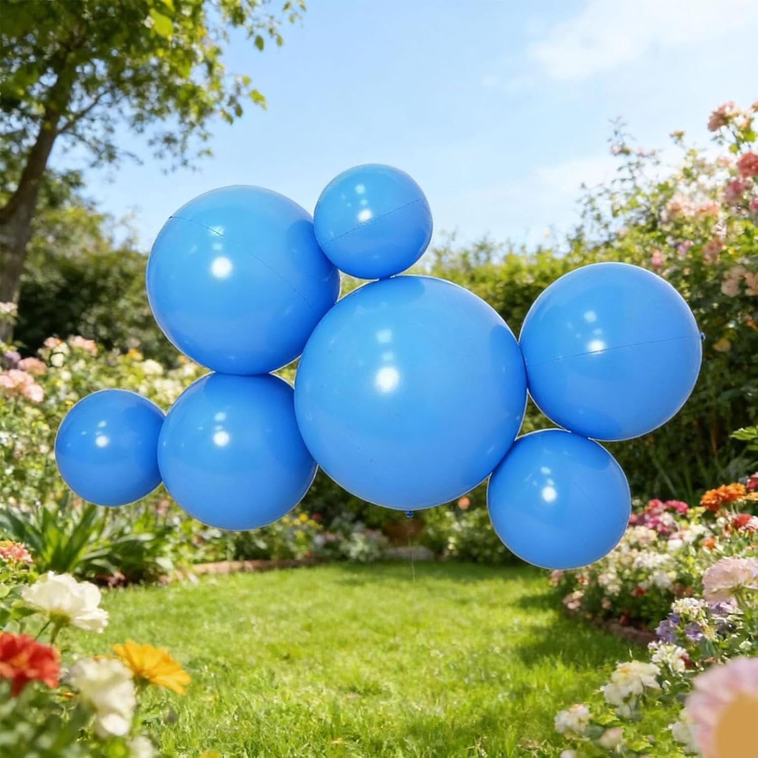 Weerrrt Reusable Balloon Arch Kit, Durable PVC Garland Frame for Weddings and Parties (Beige, 18 ft) keqru