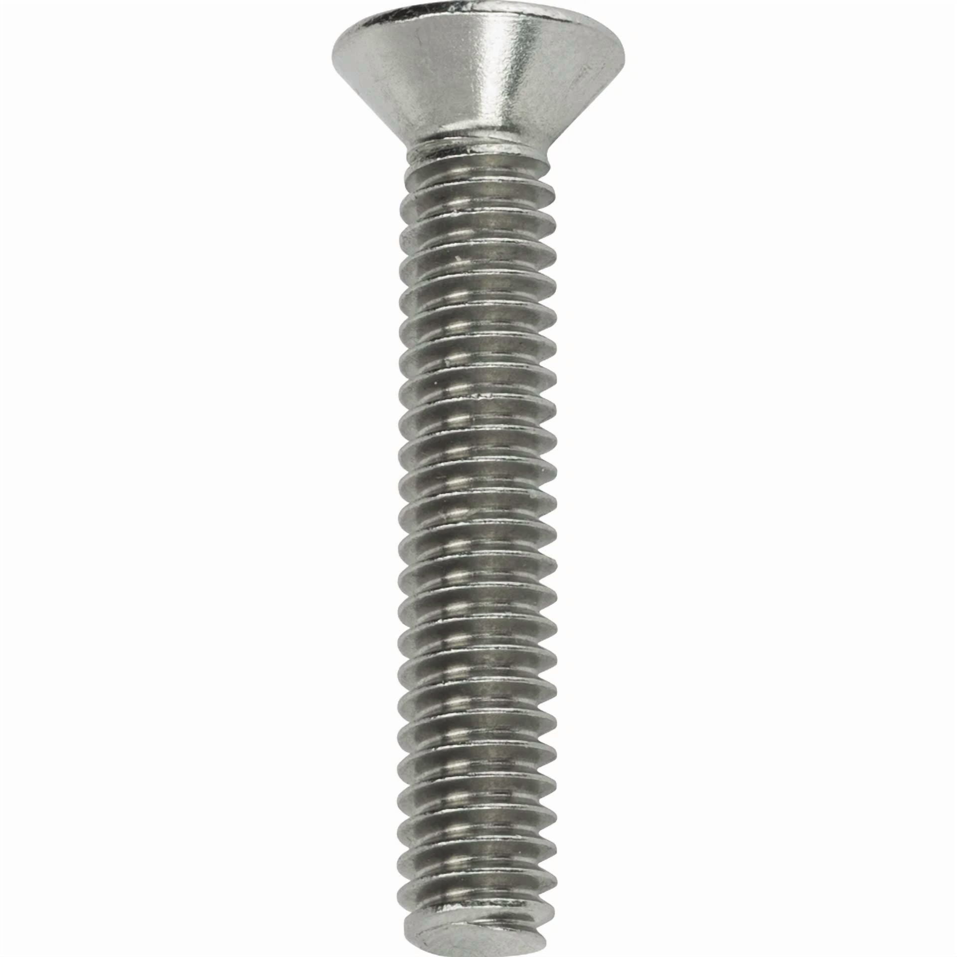YANI 1/4-20 x 1 in Flat Head Machine Screws, Phillips Drive, Stainless Steel (50 Pack) 2639b