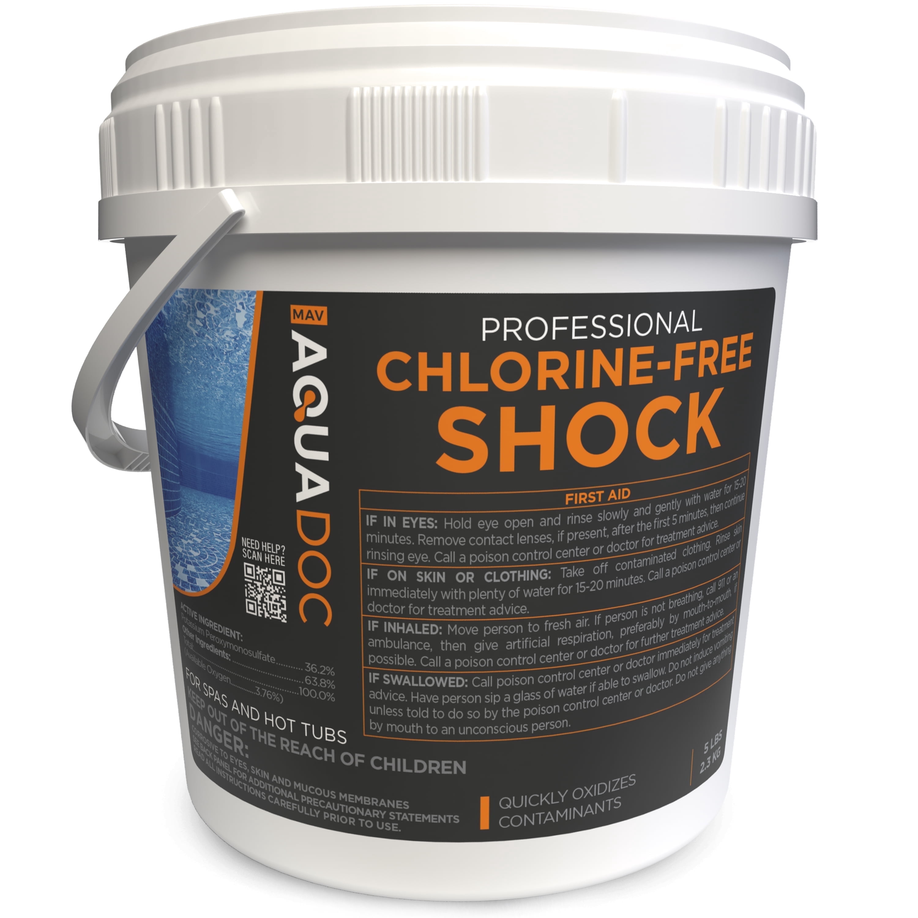 AquaDoc Non-Chlorine Spa Shock Oxidizer for Hot Tubs and Spas (5 lb) ow0t3