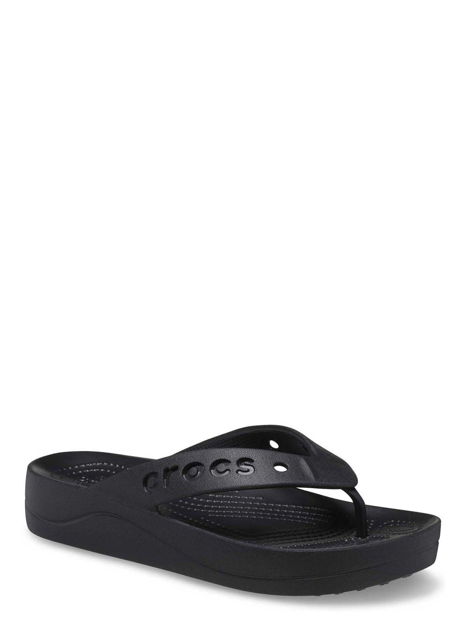 Crocs Women's Baya Platform Flip Flop Sandals (Black, 8 US) 6e2rf